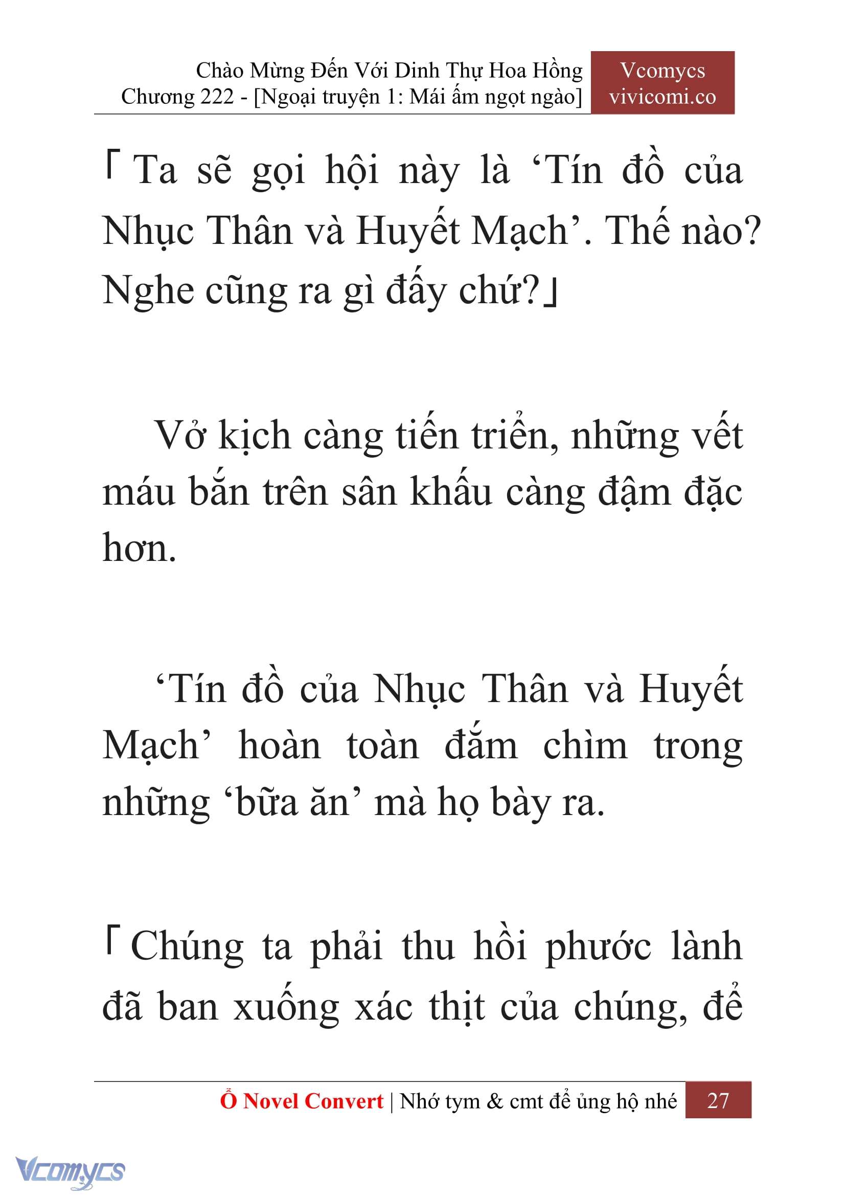 [Novel] Chào Mừng Đến Với Dinh Thự Hoa Hồng Chap 222 - Next Chap 223