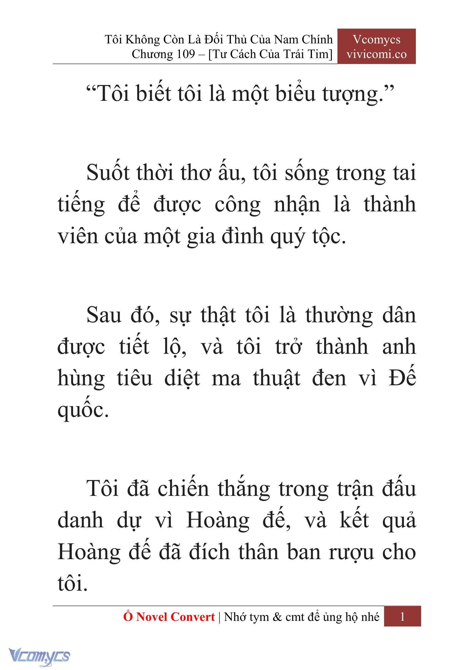 [Novel] Tôi Không Còn Là Đối Thủ Của Nam Chính Chap 109 - Trang 2