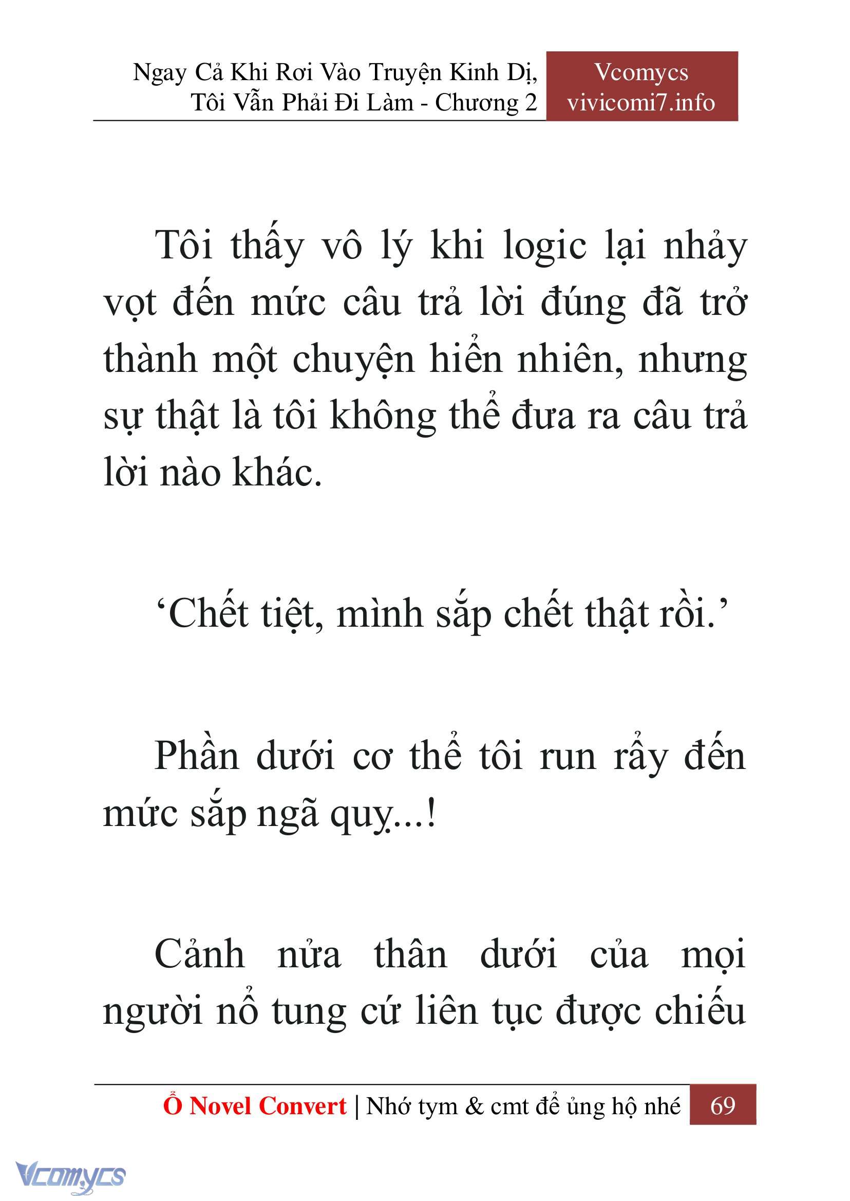 [Novel] Ngay Cả Khi Rơi Vào Truyện Kinh Dị, Tôi Vẫn Phải Đi Làm Chap 2 - Trang 2