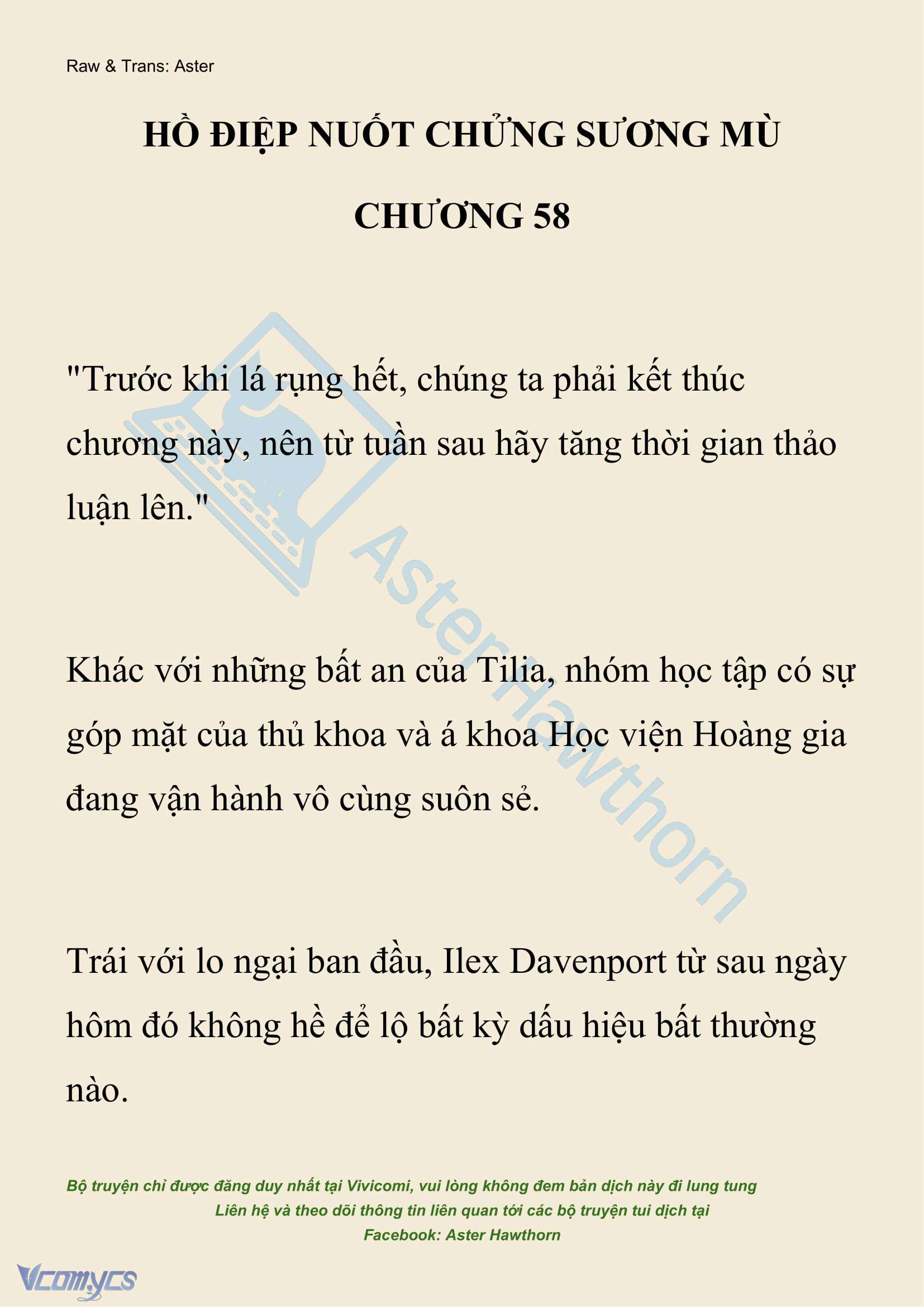 [NOVEL] Hồ Điệp Nuốt Chửng Sương Mù Chap 58 - Trang 2