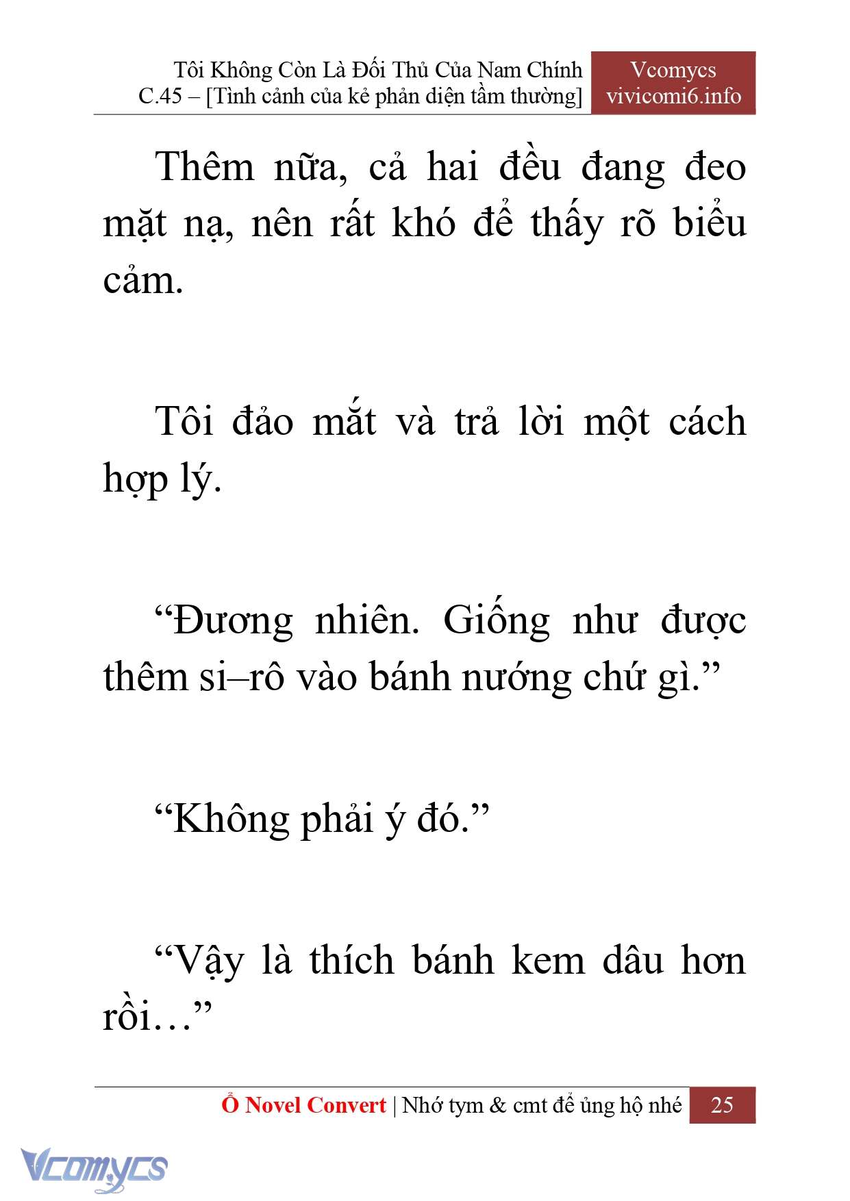 [Novel] Tôi Không Còn Là Đối Thủ Của Nam Chính Chap 45 - Trang 2