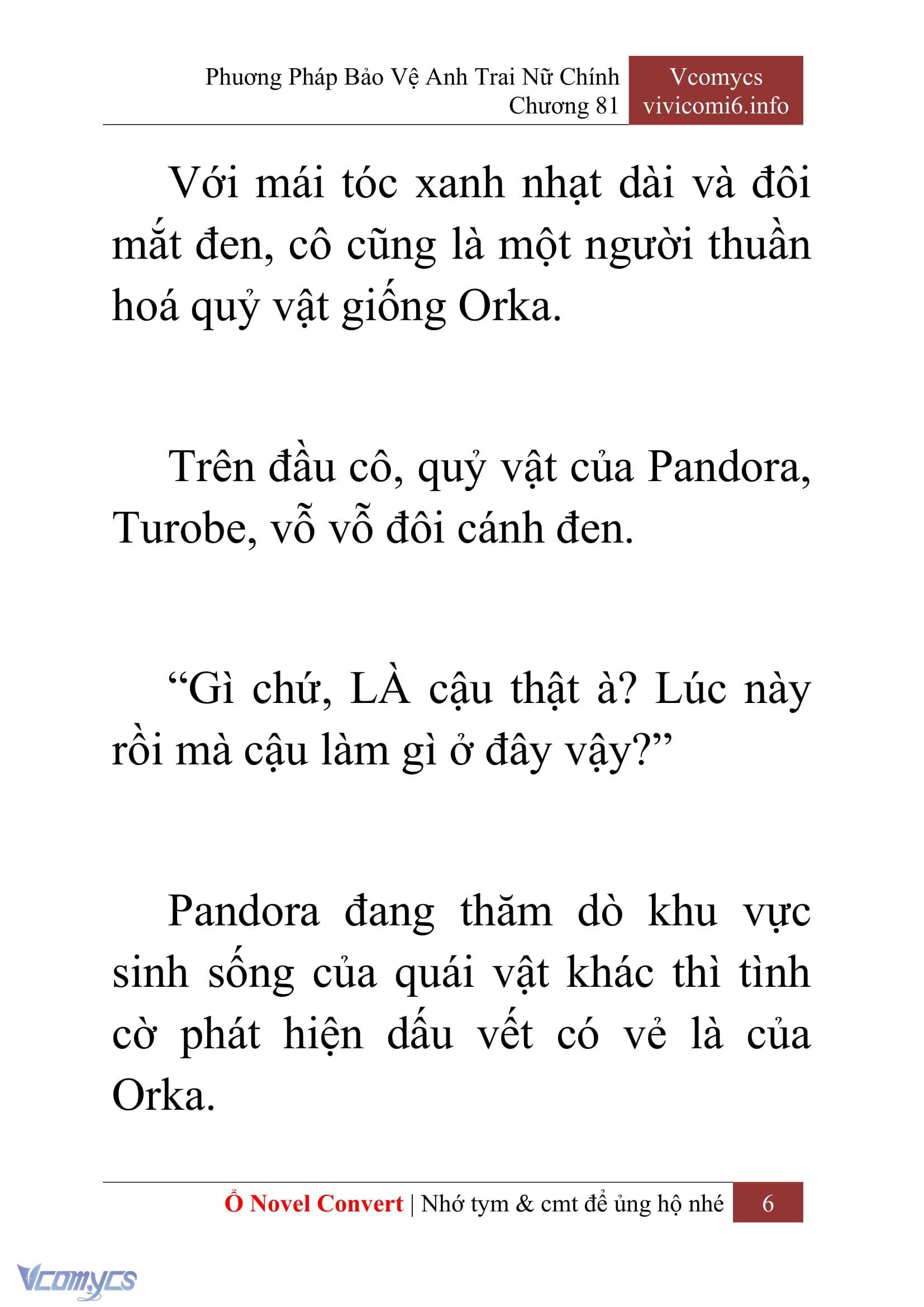 [Novel] Phương Pháp Bảo Vệ Anh Trai Nữ Chính Chap 81 - Trang 2