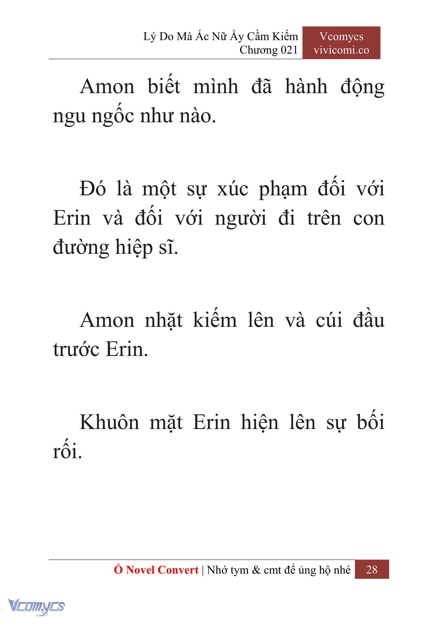 [Novel] Lý Do Mà Ác Nữ Ấy Cầm Kiếm Chap 21 - Trang 2