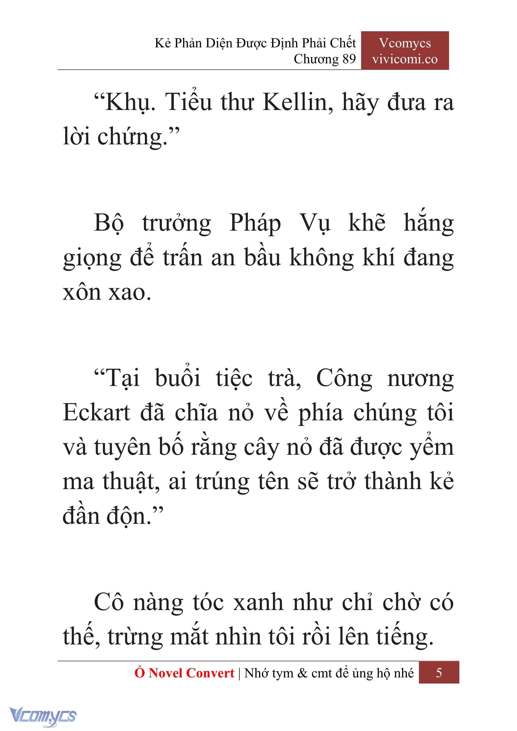 [Novel] Kẻ Phản Diện Được Định Phải Chết Chap 89 - Next Chap 90