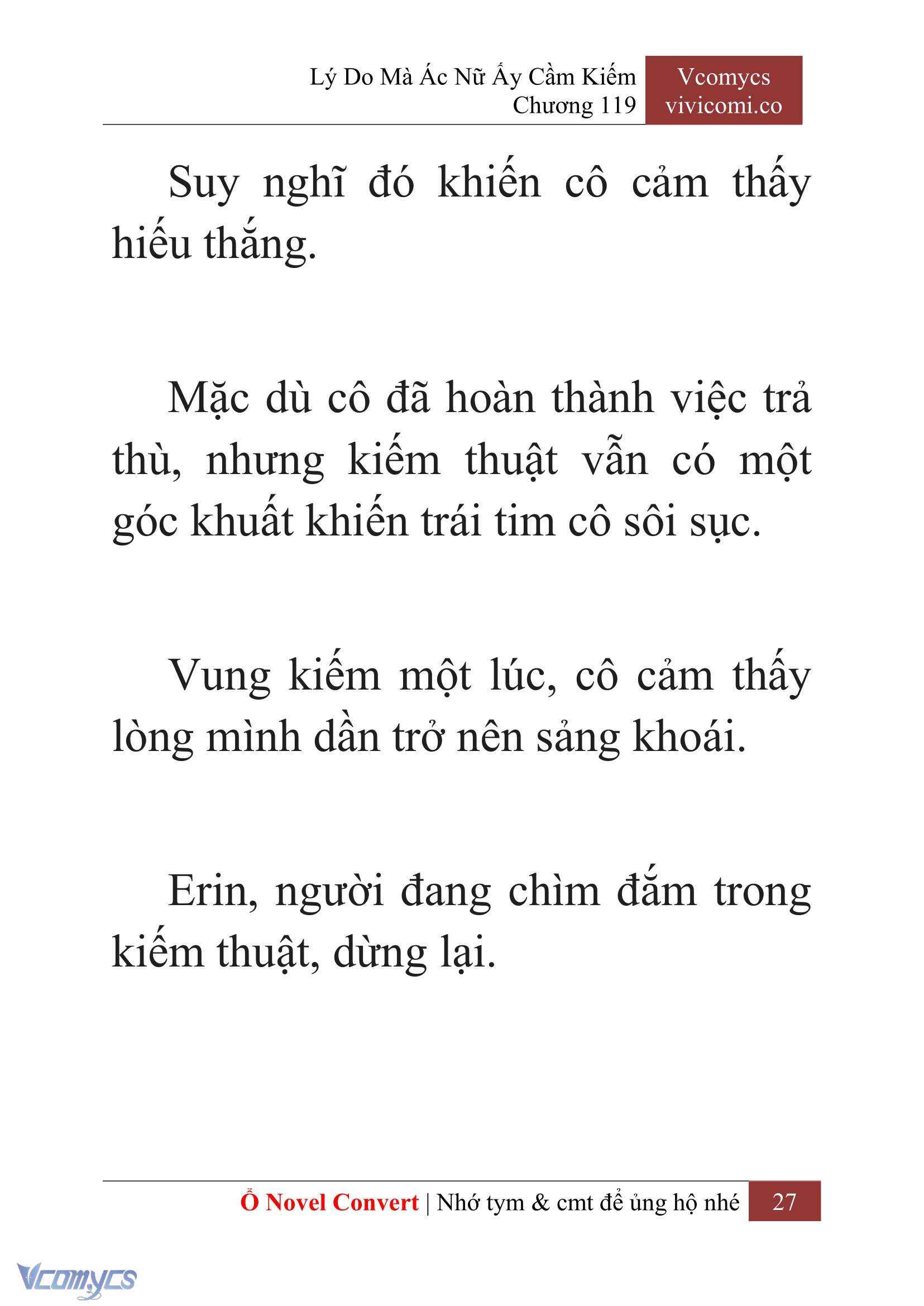 [Novel] Lý Do Mà Ác Nữ Ấy Cầm Kiếm Chap 119 - Trang 2