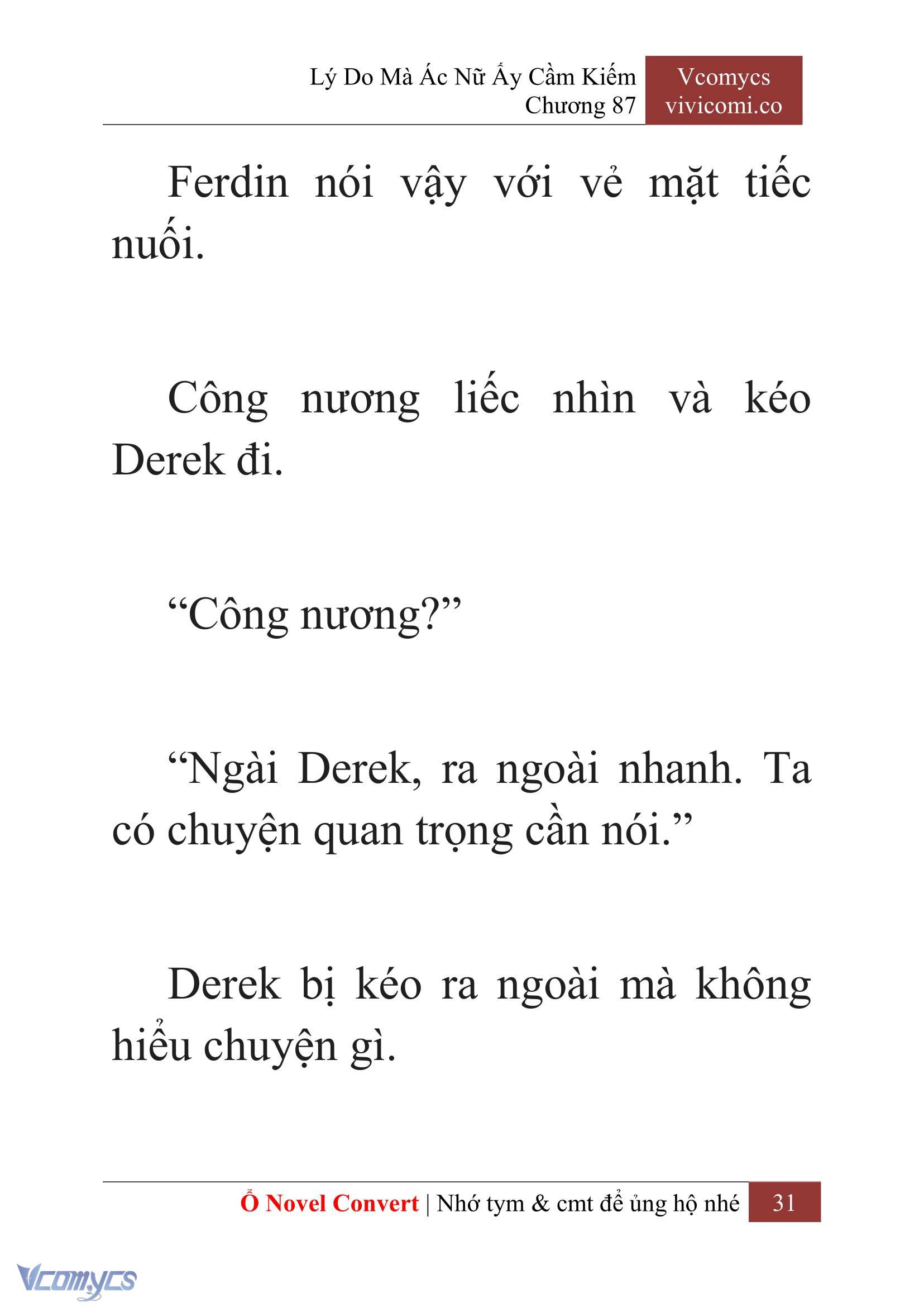 [Novel] Lý Do Mà Ác Nữ Ấy Cầm Kiếm Chap 87 - Next Chap 88