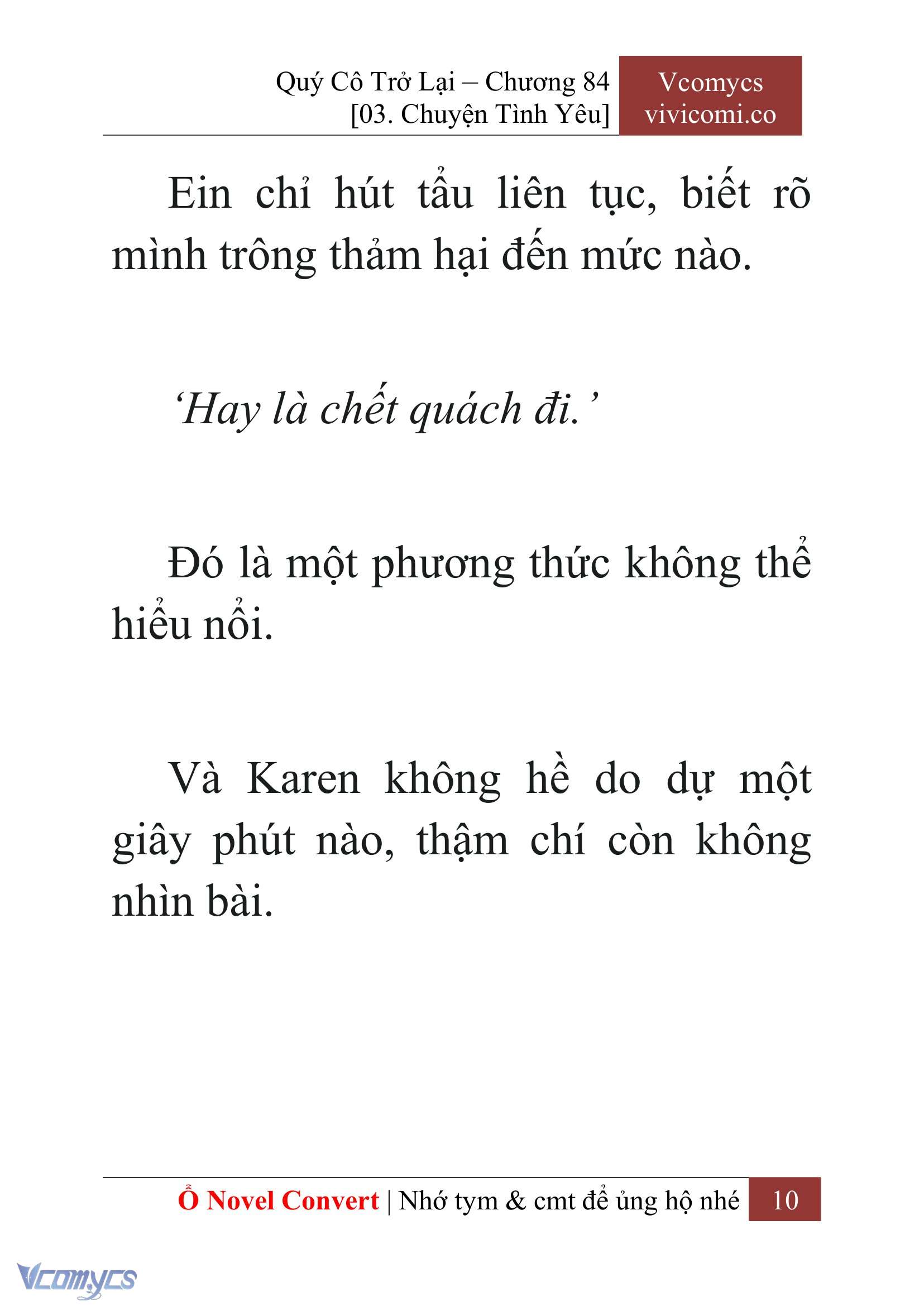 [Novel] Quý Cô Trở Lại Chap 84 - Trang 2