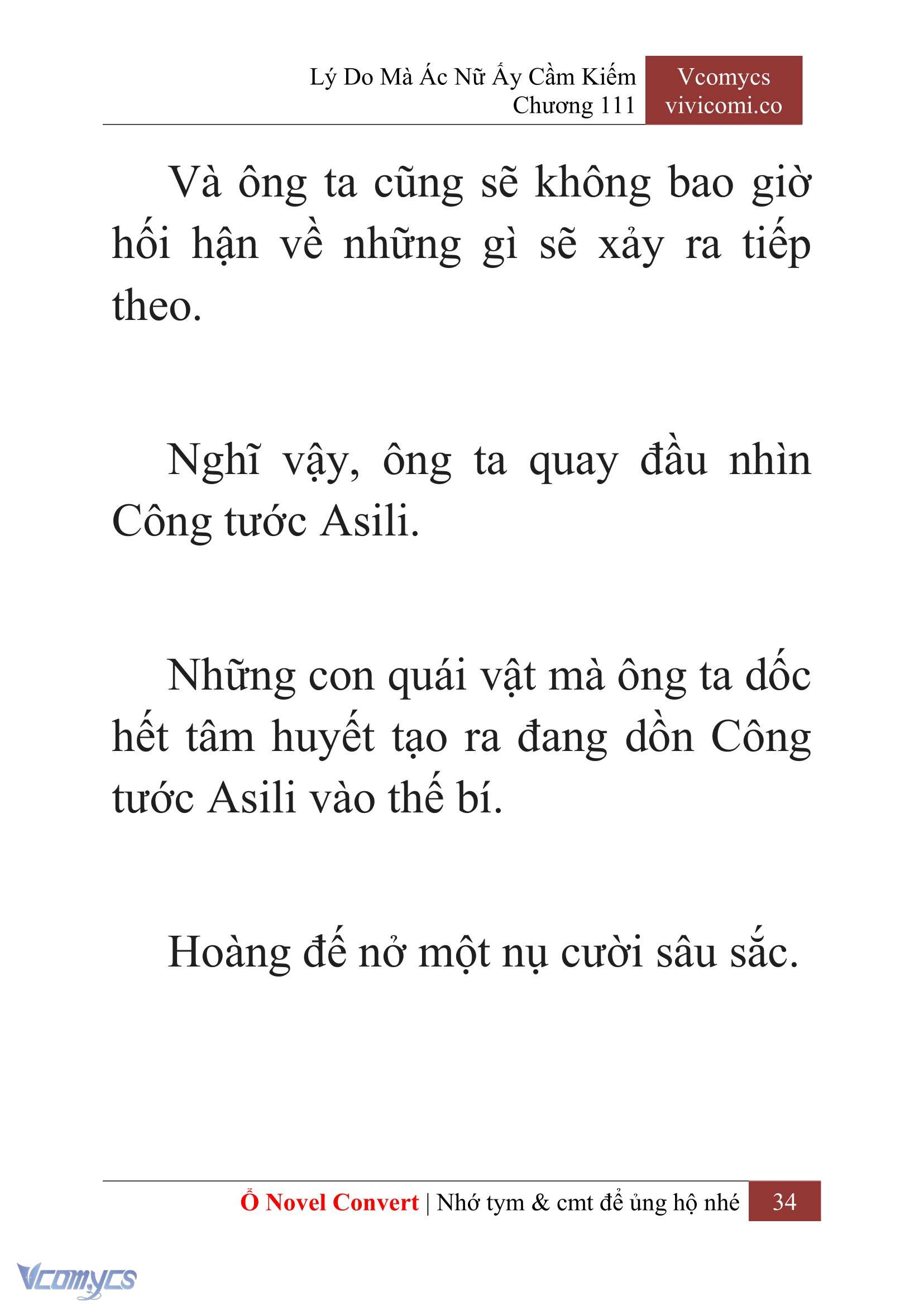 [Novel] Lý Do Mà Ác Nữ Ấy Cầm Kiếm Chap 111 - Next Chap 112