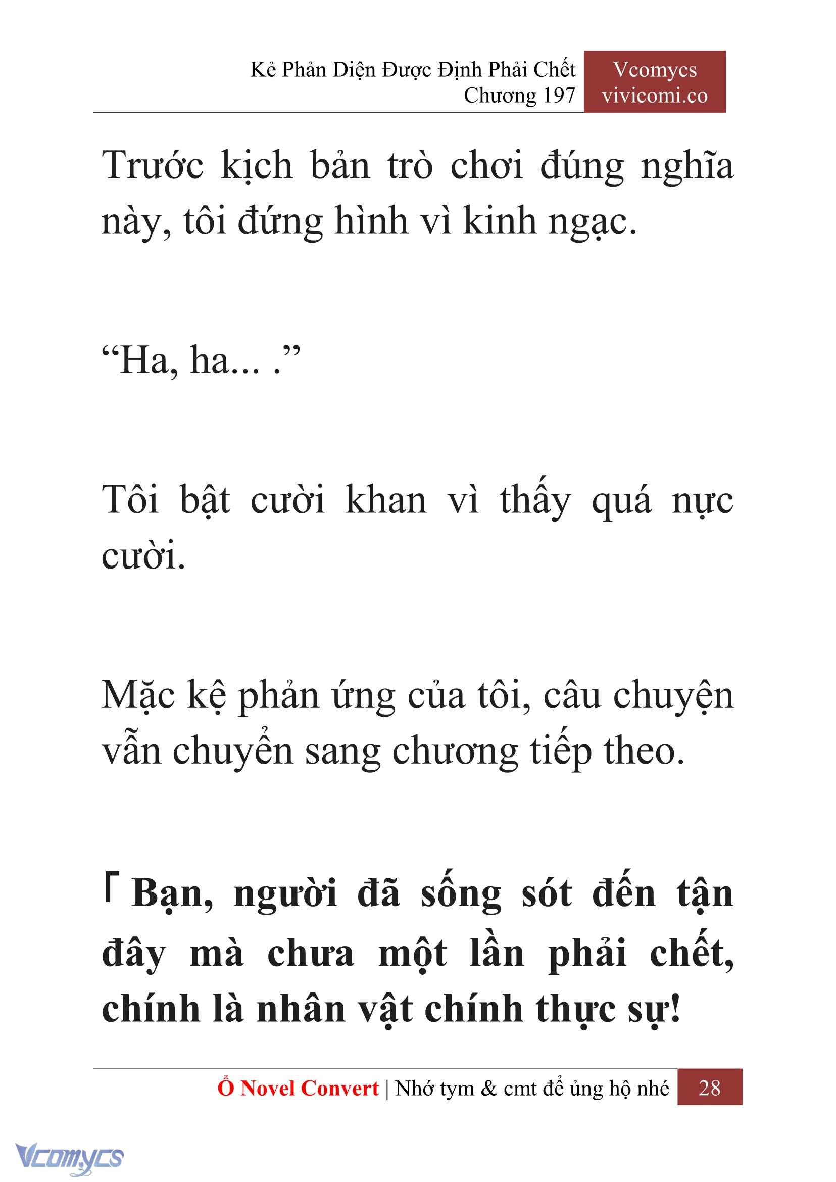 [Novel] Kẻ Phản Diện Được Định Phải Chết Chap 197 - Trang 2