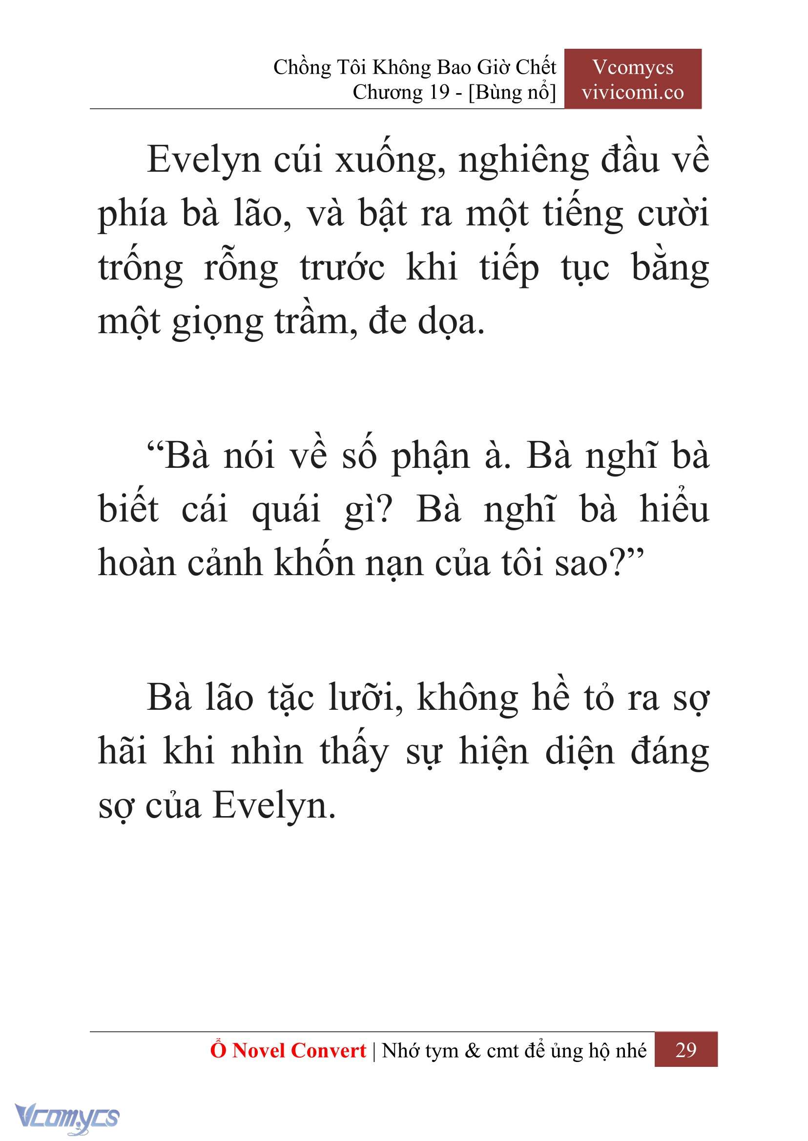 [Novel] Chồng Tôi Không Bao Giờ Chết Chap 19 - Trang 2