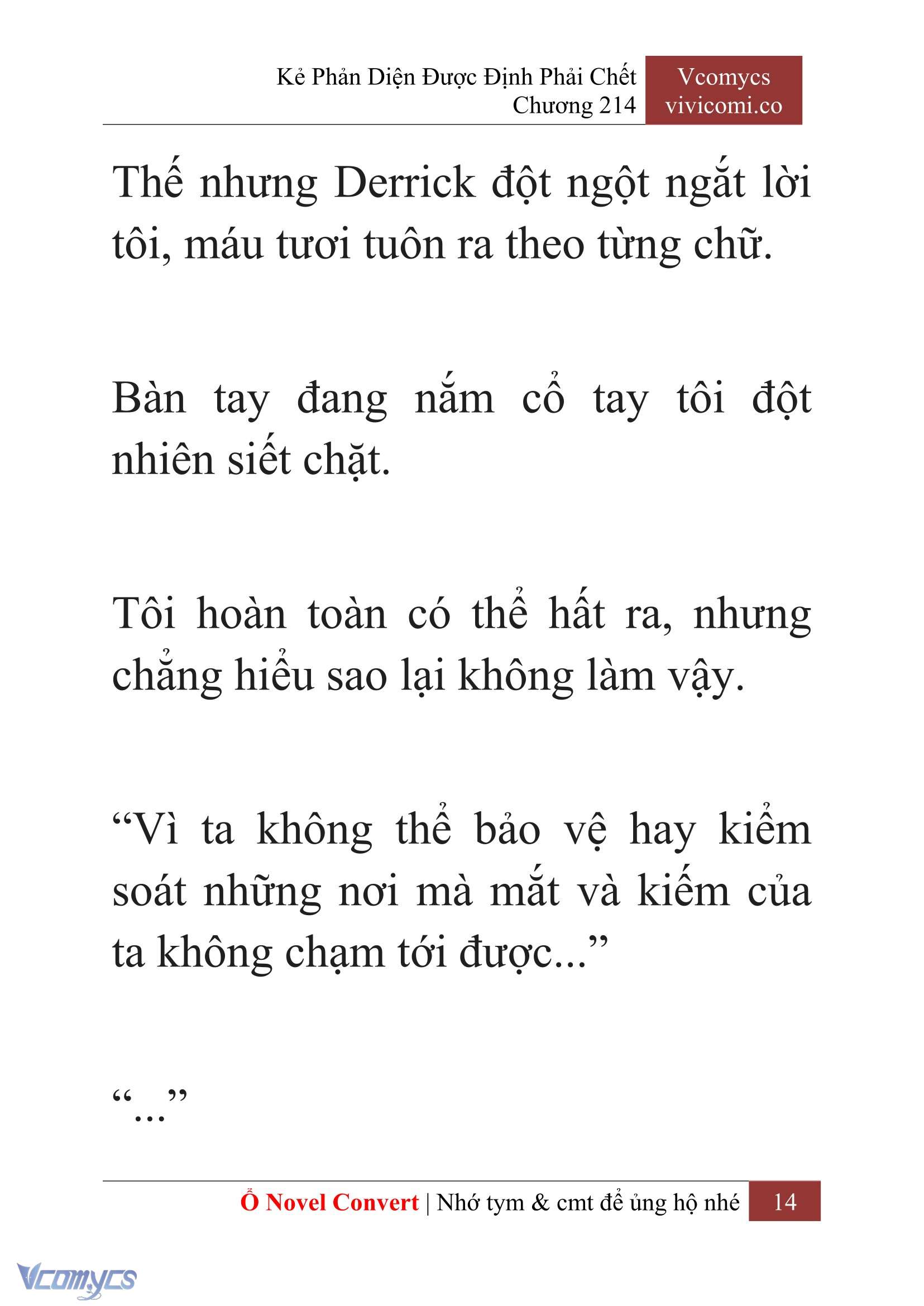 [Novel] Kẻ Phản Diện Được Định Phải Chết Chap 214 - Next Chap 215