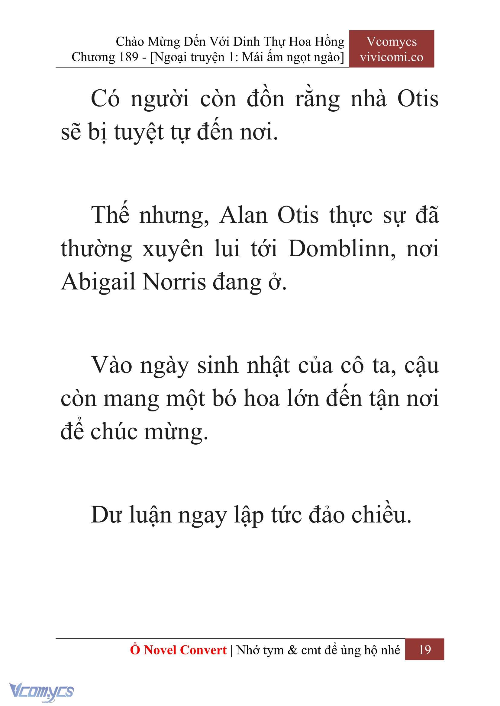 [Novel] Chào Mừng Đến Với Dinh Thự Hoa Hồng Chap 189 - Trang 2