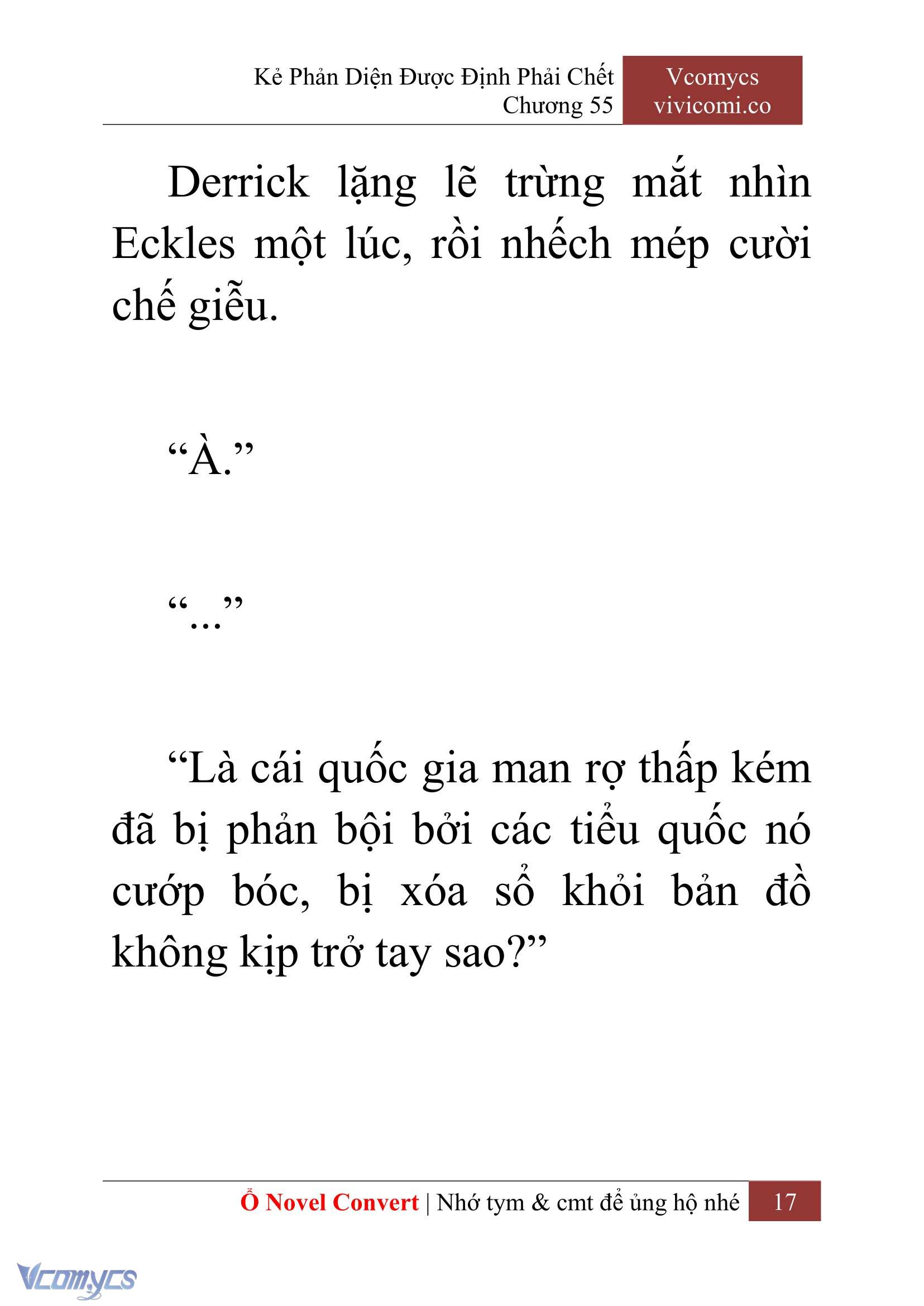 [Novel] Kẻ Phản Diện Được Định Phải Chết Chap 55 - Next Chap 56