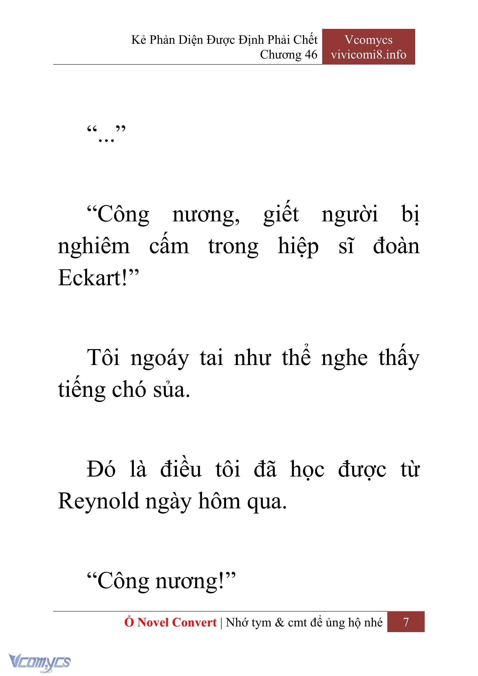 [Novel] Kẻ Phản Diện Được Định Phải Chết Chap 46 - Next Chap 47