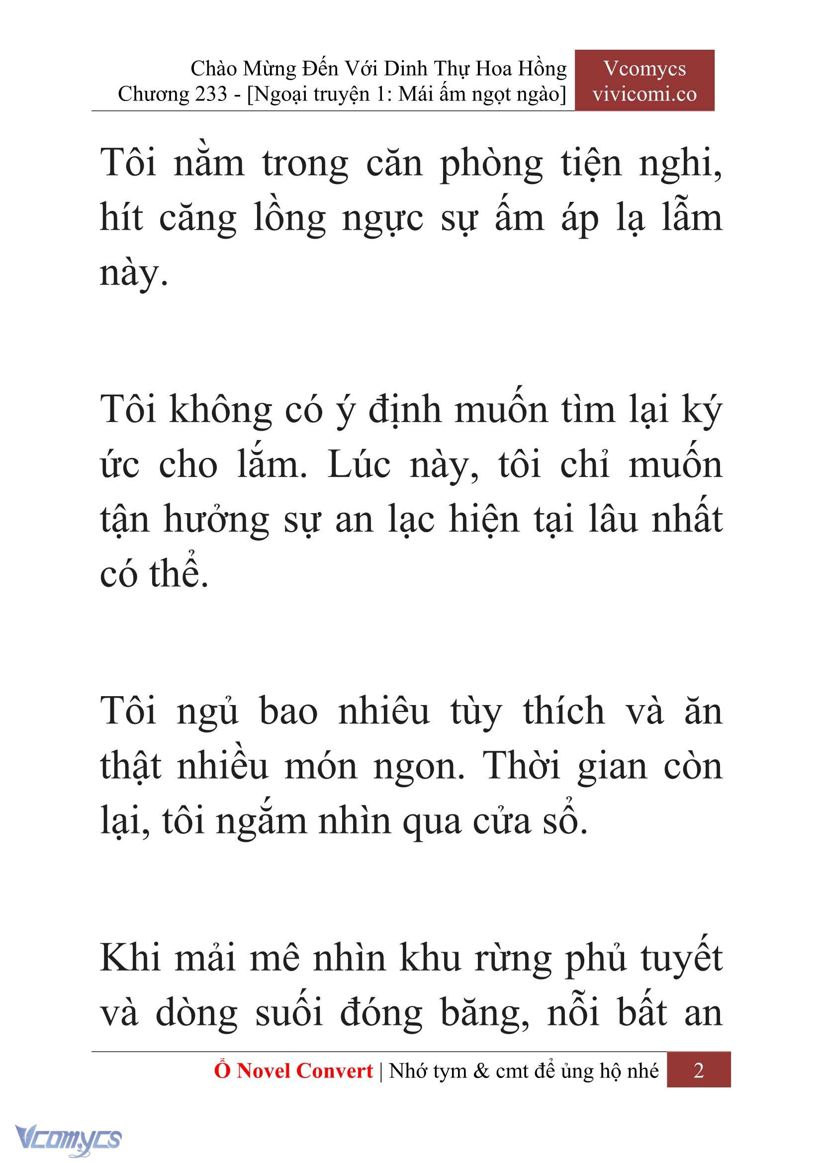 [Novel] Chào Mừng Đến Với Dinh Thự Hoa Hồng Chap 233 - Trang 2