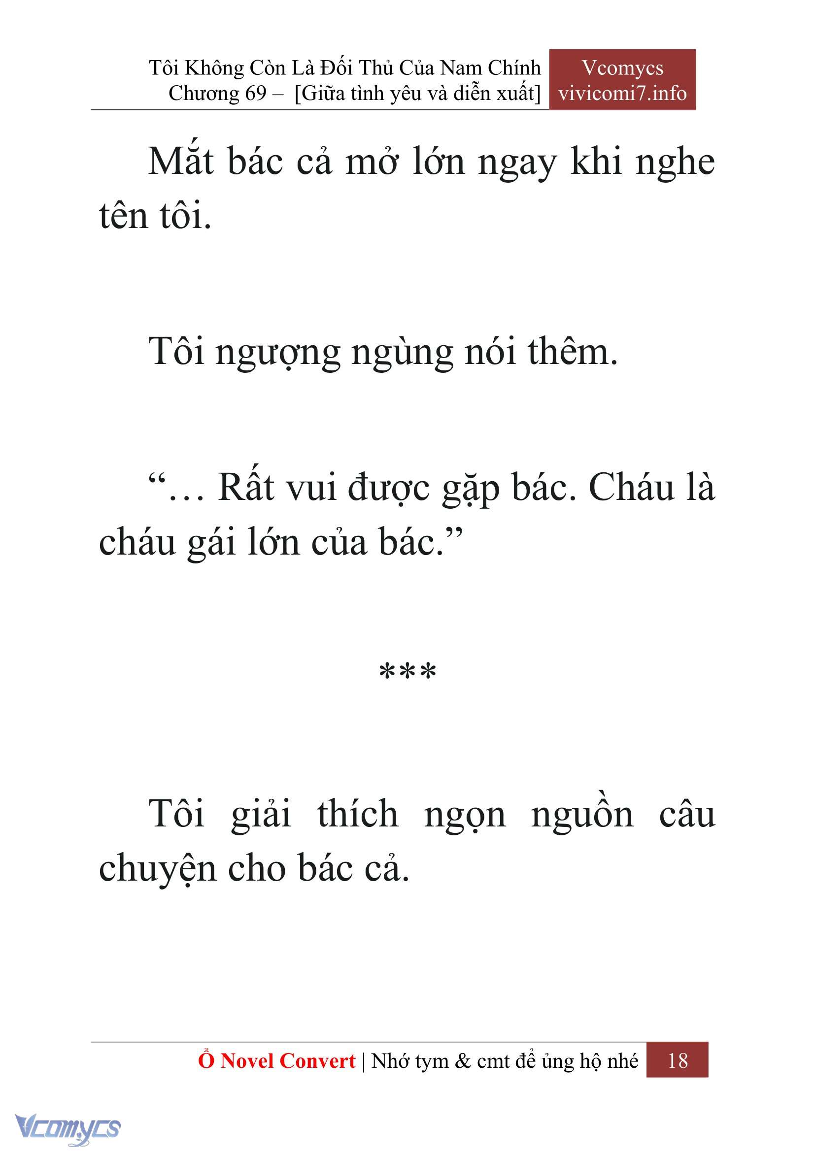[Novel] Tôi Không Còn Là Đối Thủ Của Nam Chính Chap 69 - Trang 2
