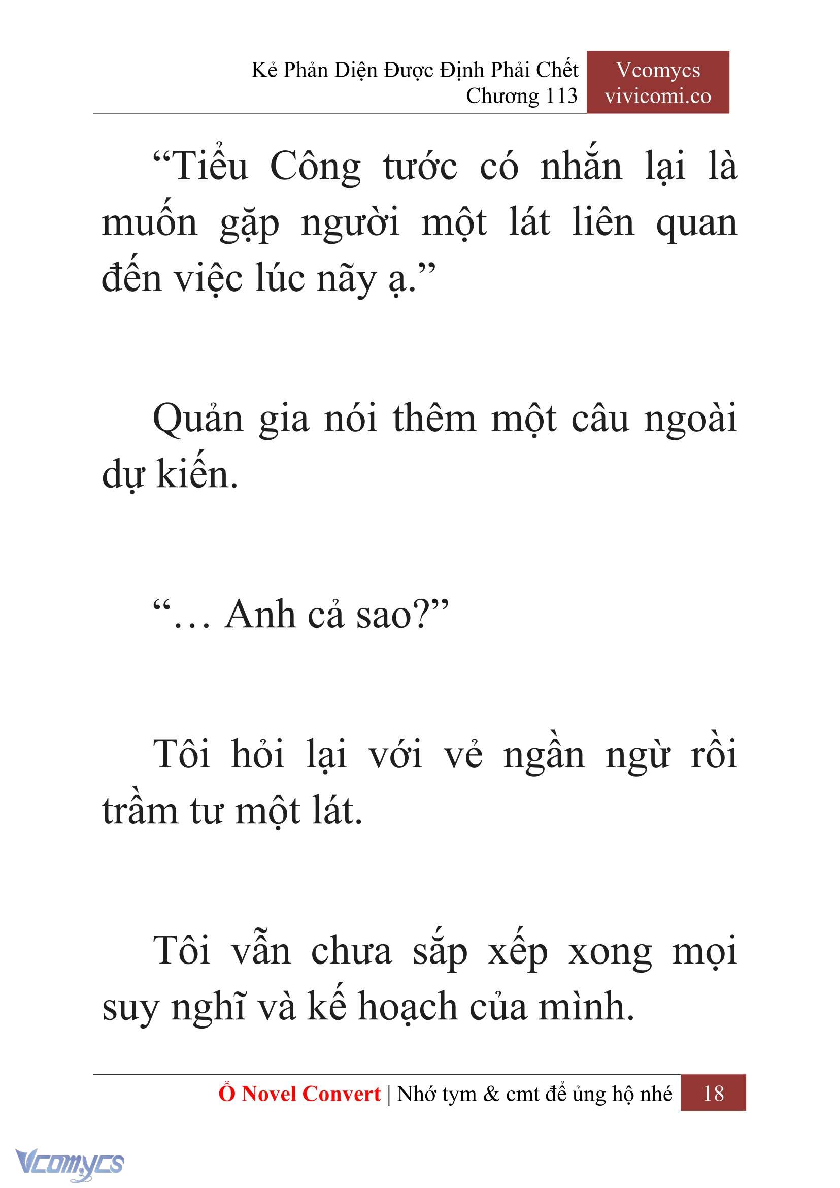 [Novel] Kẻ Phản Diện Được Định Phải Chết Chap 113 - Next Chap 114