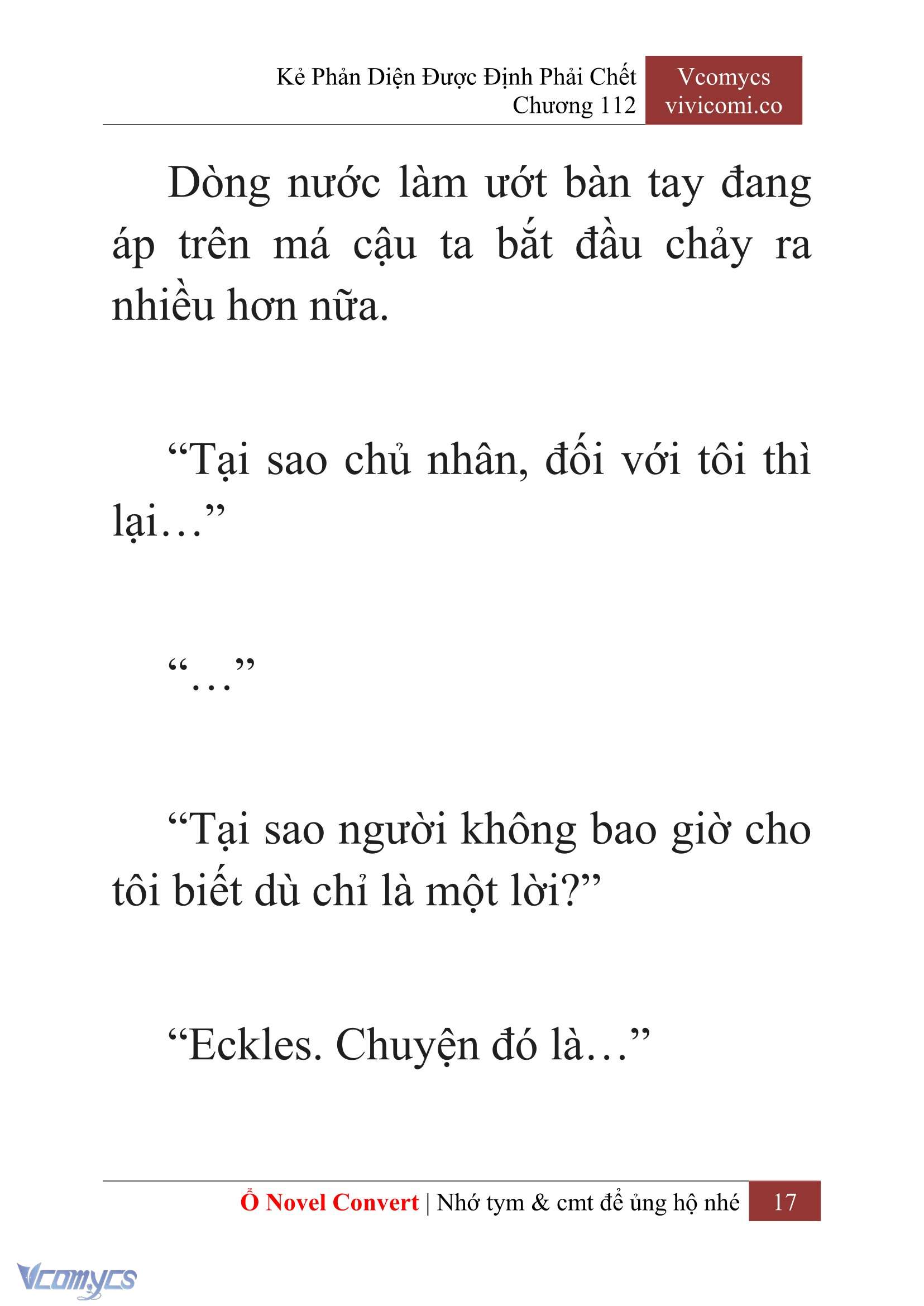 [Novel] Kẻ Phản Diện Được Định Phải Chết Chap 112 - Trang 2