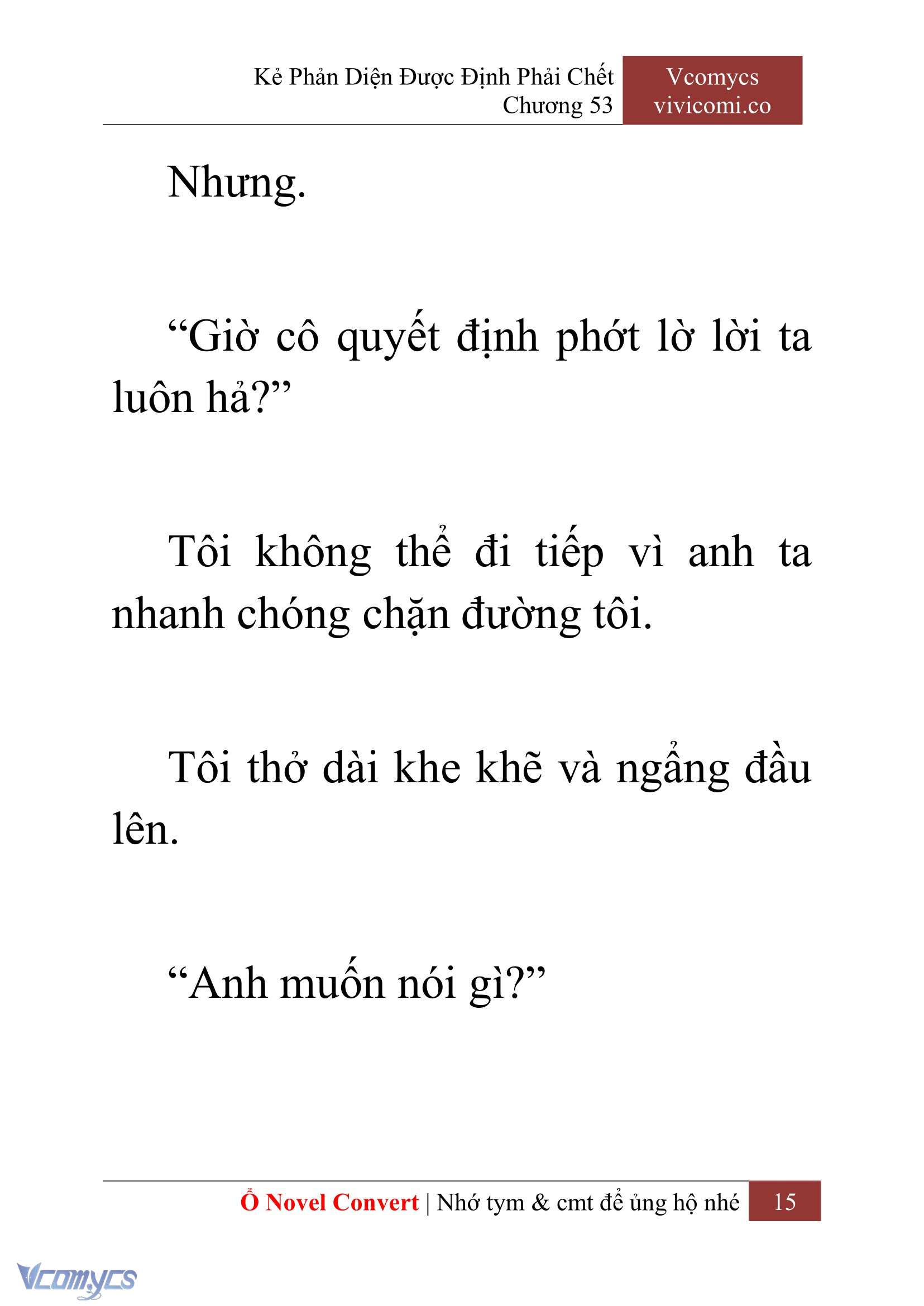 [Novel] Kẻ Phản Diện Được Định Phải Chết Chap 53 - Next Chap 54