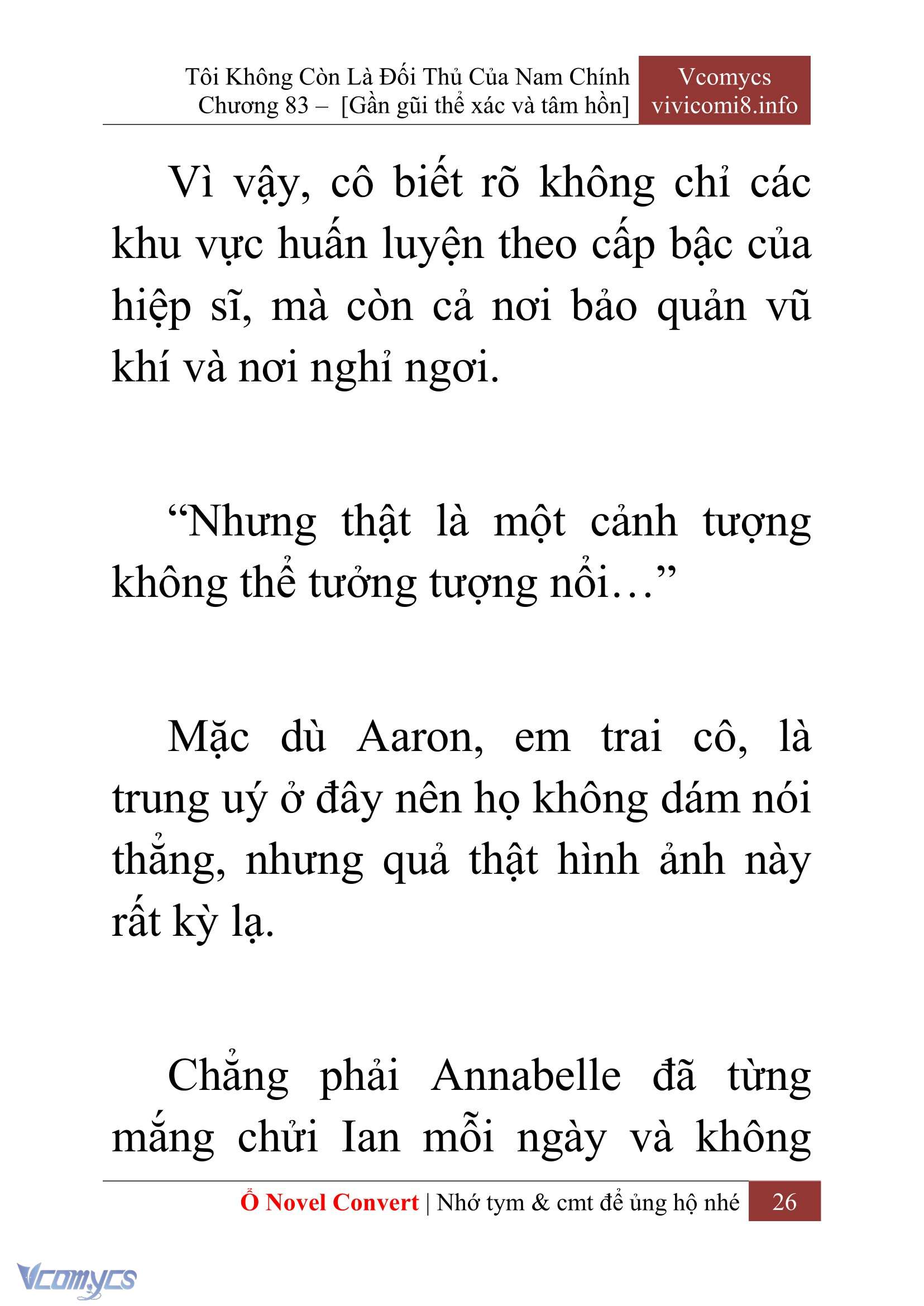 [Novel] Tôi Không Còn Là Đối Thủ Của Nam Chính Chap 83 - Trang 2