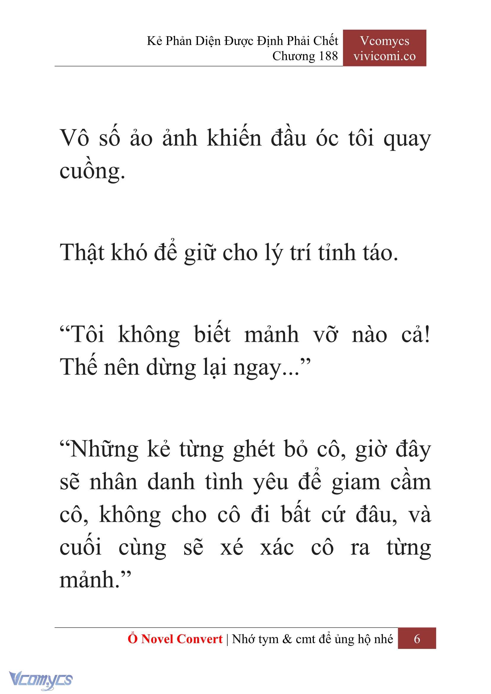[Novel] Kẻ Phản Diện Được Định Phải Chết Chap 188 - Trang 2
