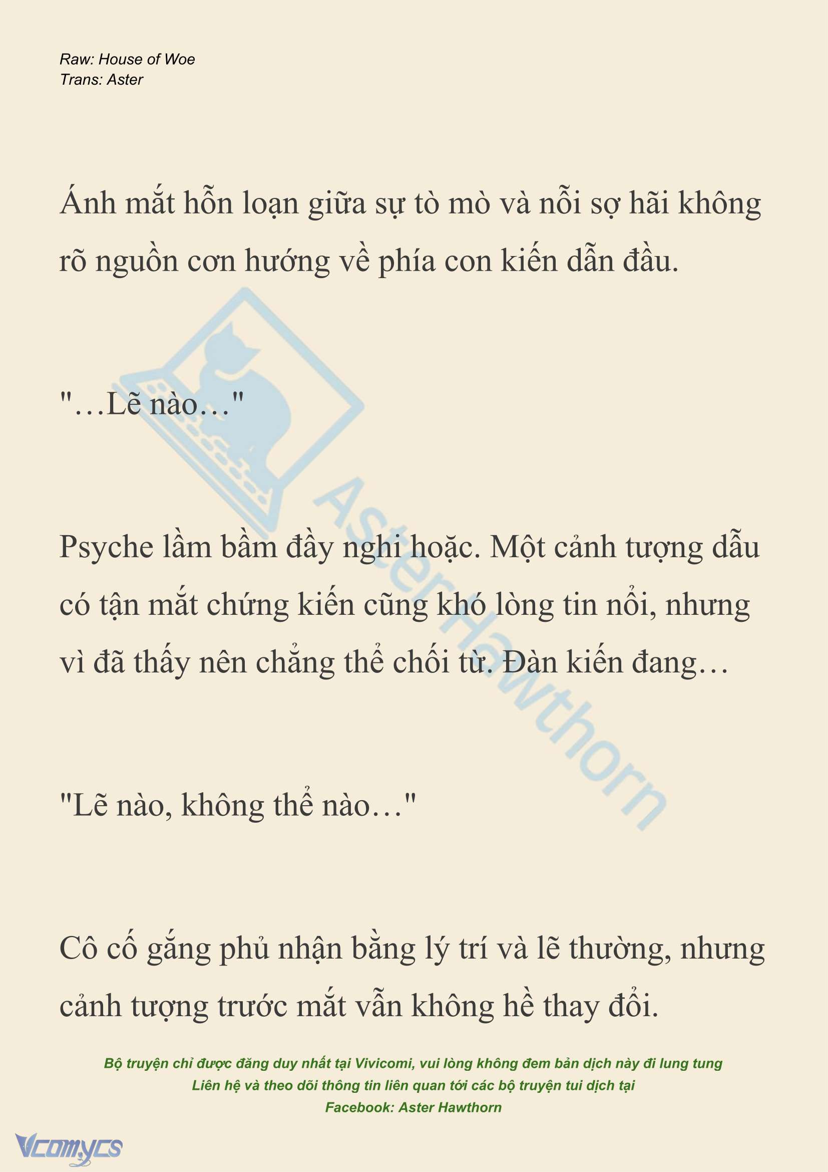 [NOVEL] Dành Cho Các Nữ Thần: Dành cho Psyche Chap 41 - Trang 2