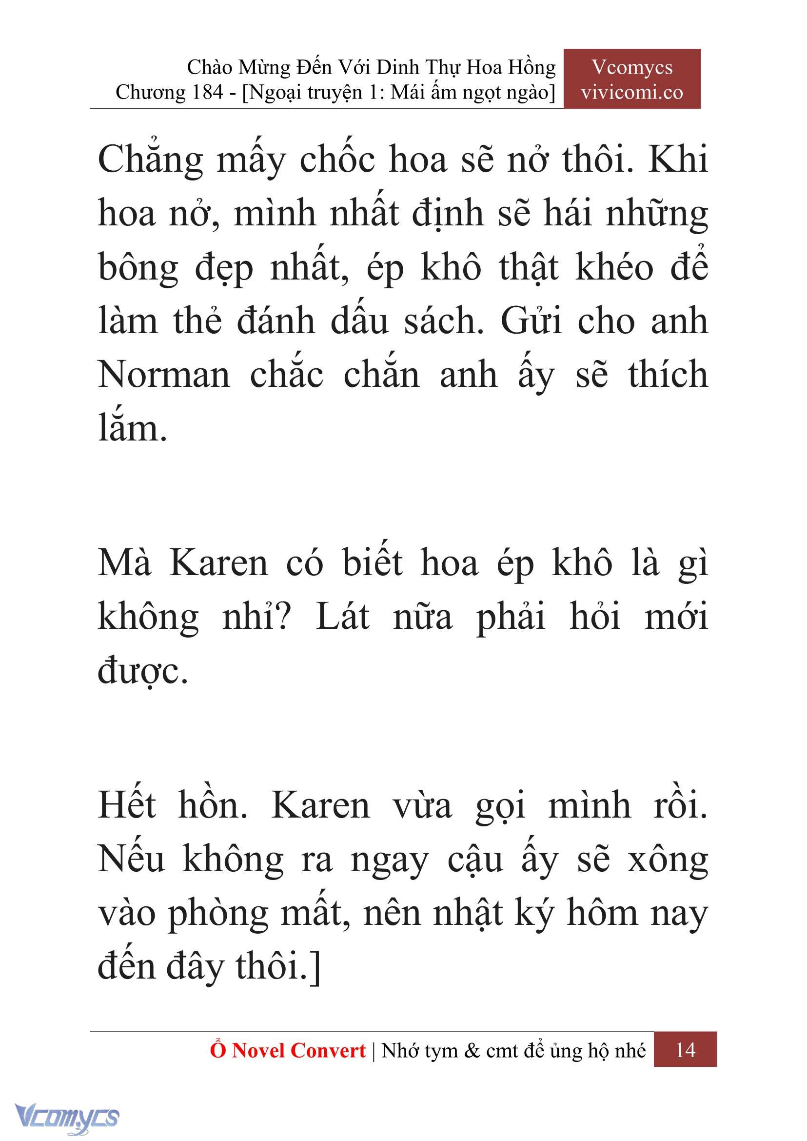 [Novel] Chào Mừng Đến Với Dinh Thự Hoa Hồng Chap 184 - Trang 2