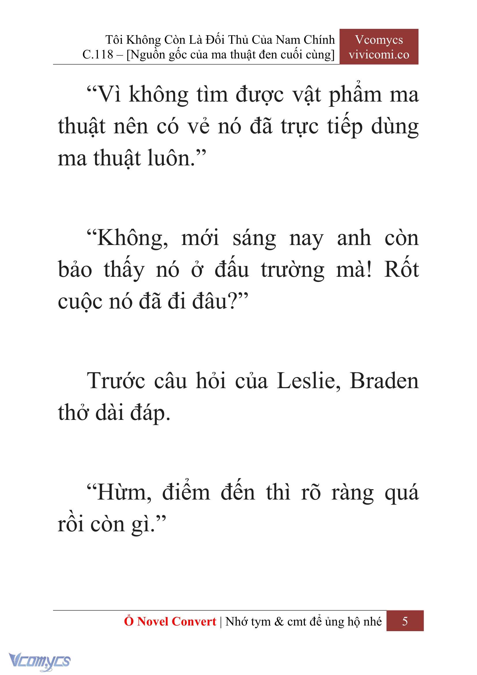 [Novel] Tôi Không Còn Là Đối Thủ Của Nam Chính Chap 118 - Trang 2