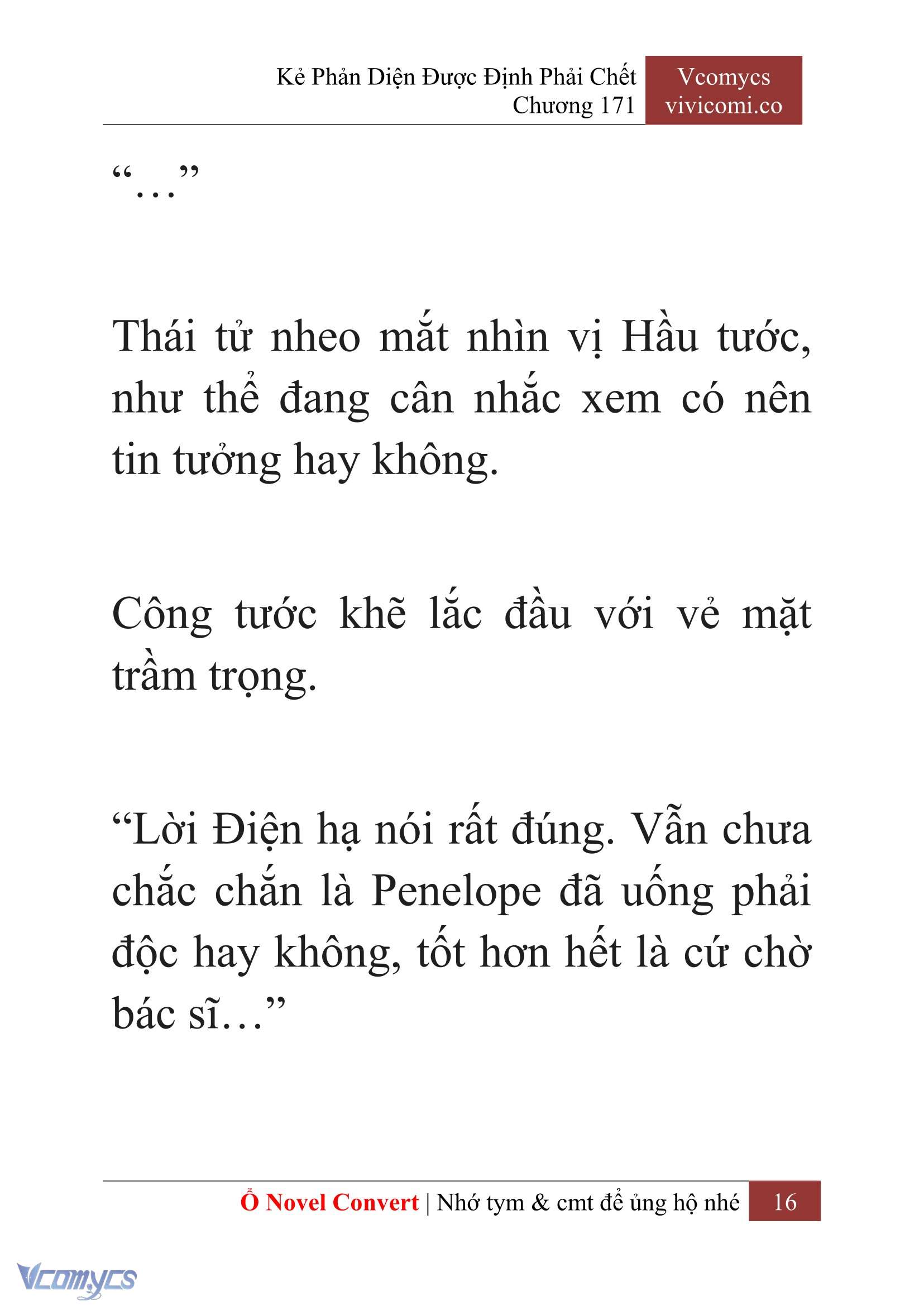 [Novel] Kẻ Phản Diện Được Định Phải Chết Chap 171 - Trang 2