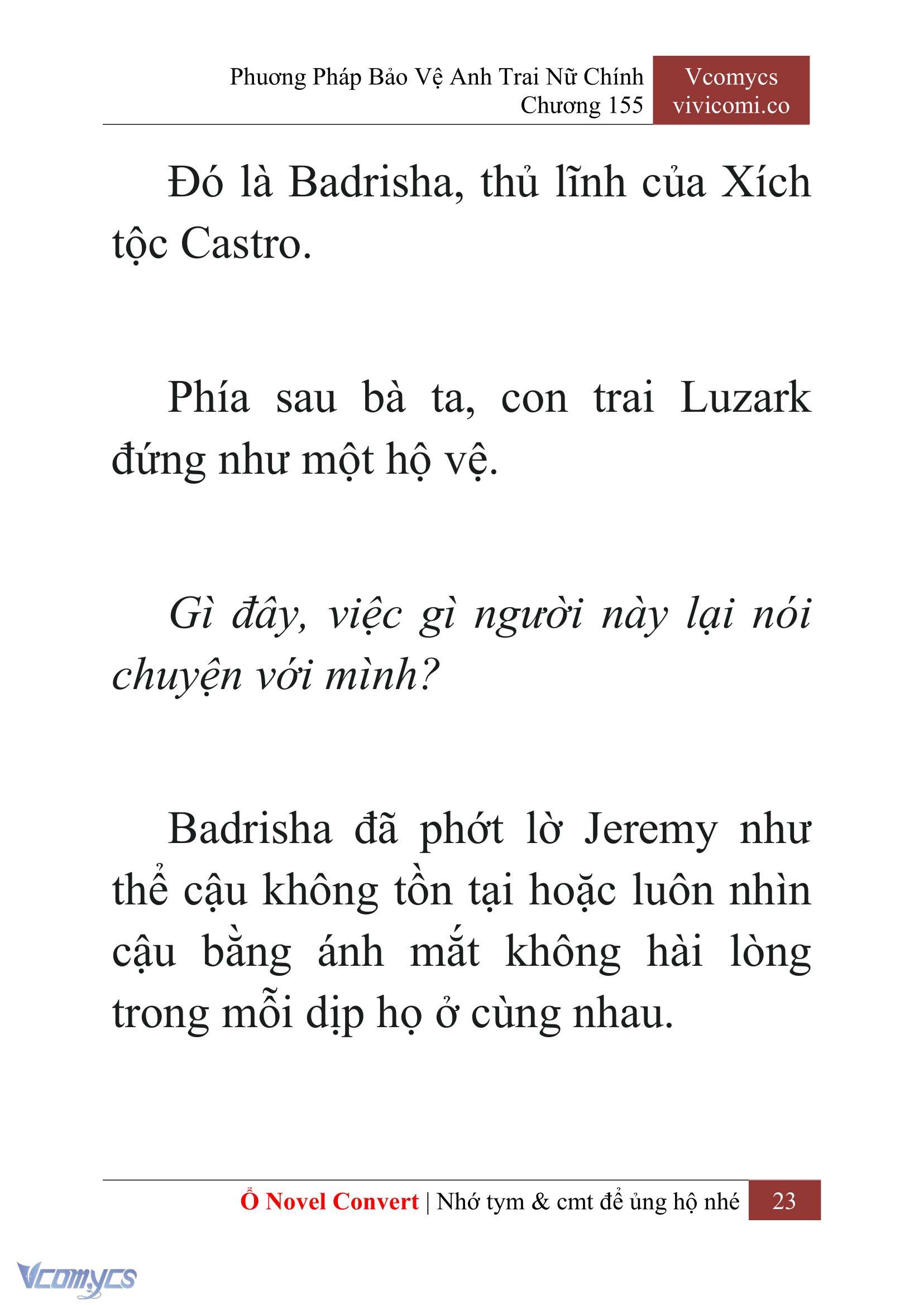 [Novel] Phương Pháp Bảo Vệ Anh Trai Nữ Chính Chap 155 - Trang 2