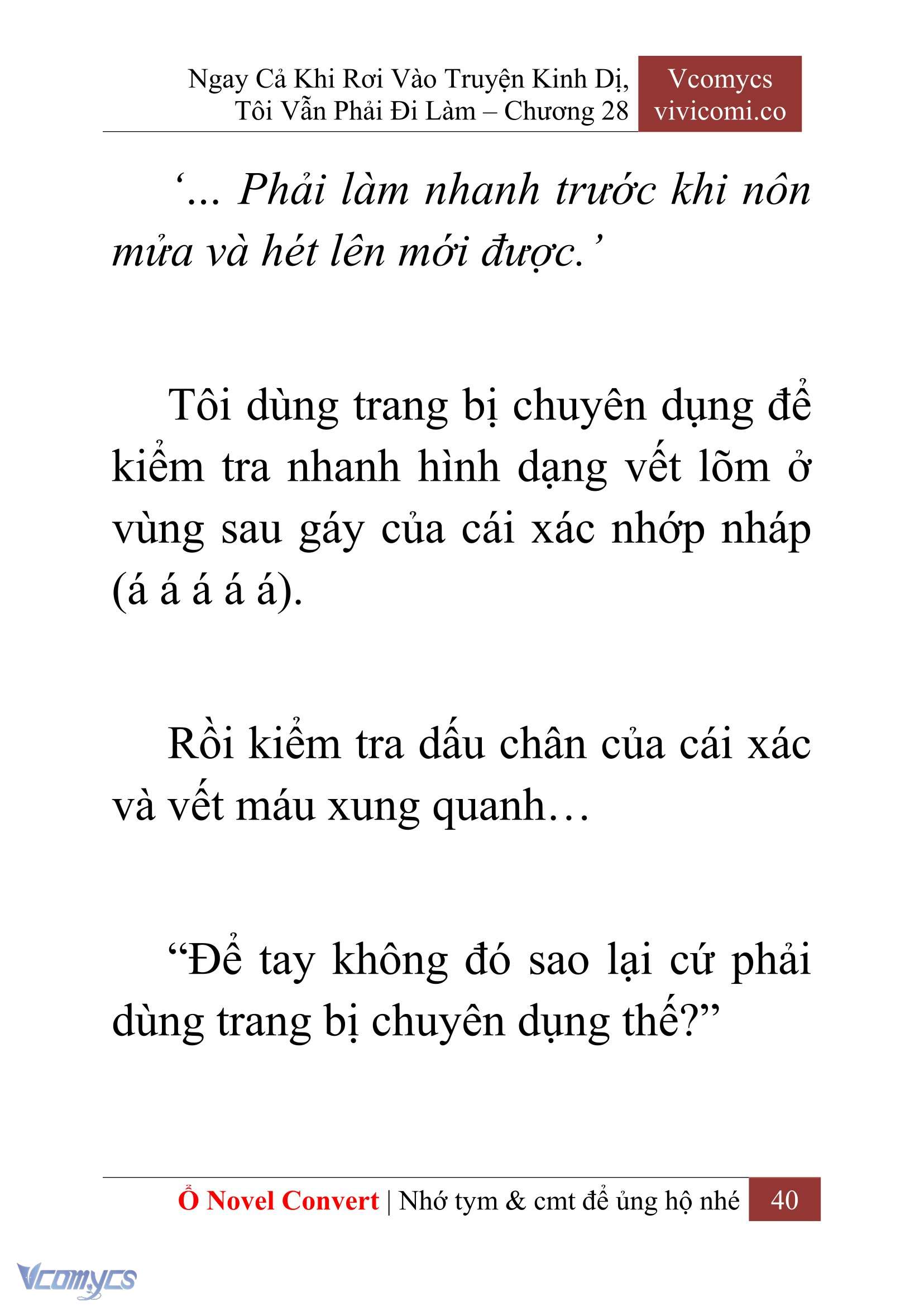 [Novel] Ngay Cả Khi Rơi Vào Truyện Kinh Dị, Tôi Vẫn Phải Đi Làm Chap 28 - Trang 2