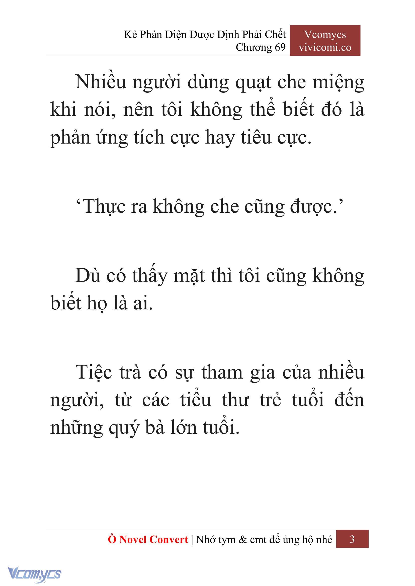 [Novel] Kẻ Phản Diện Được Định Phải Chết Chap 69 - Trang 2