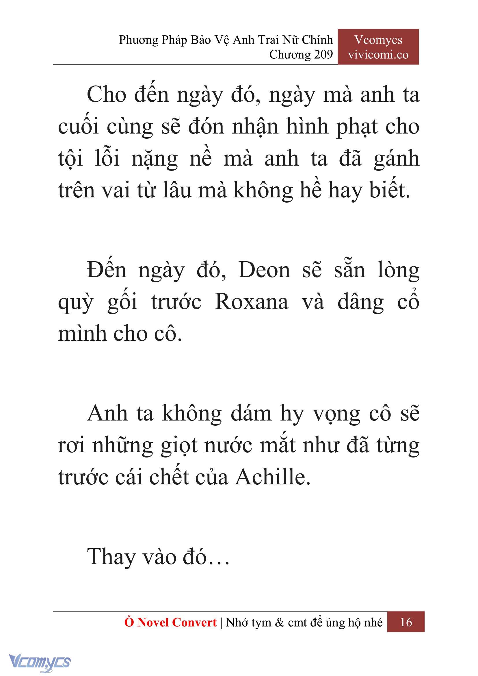 [Novel] Phương Pháp Bảo Vệ Anh Trai Nữ Chính Chap 209 - Trang 2