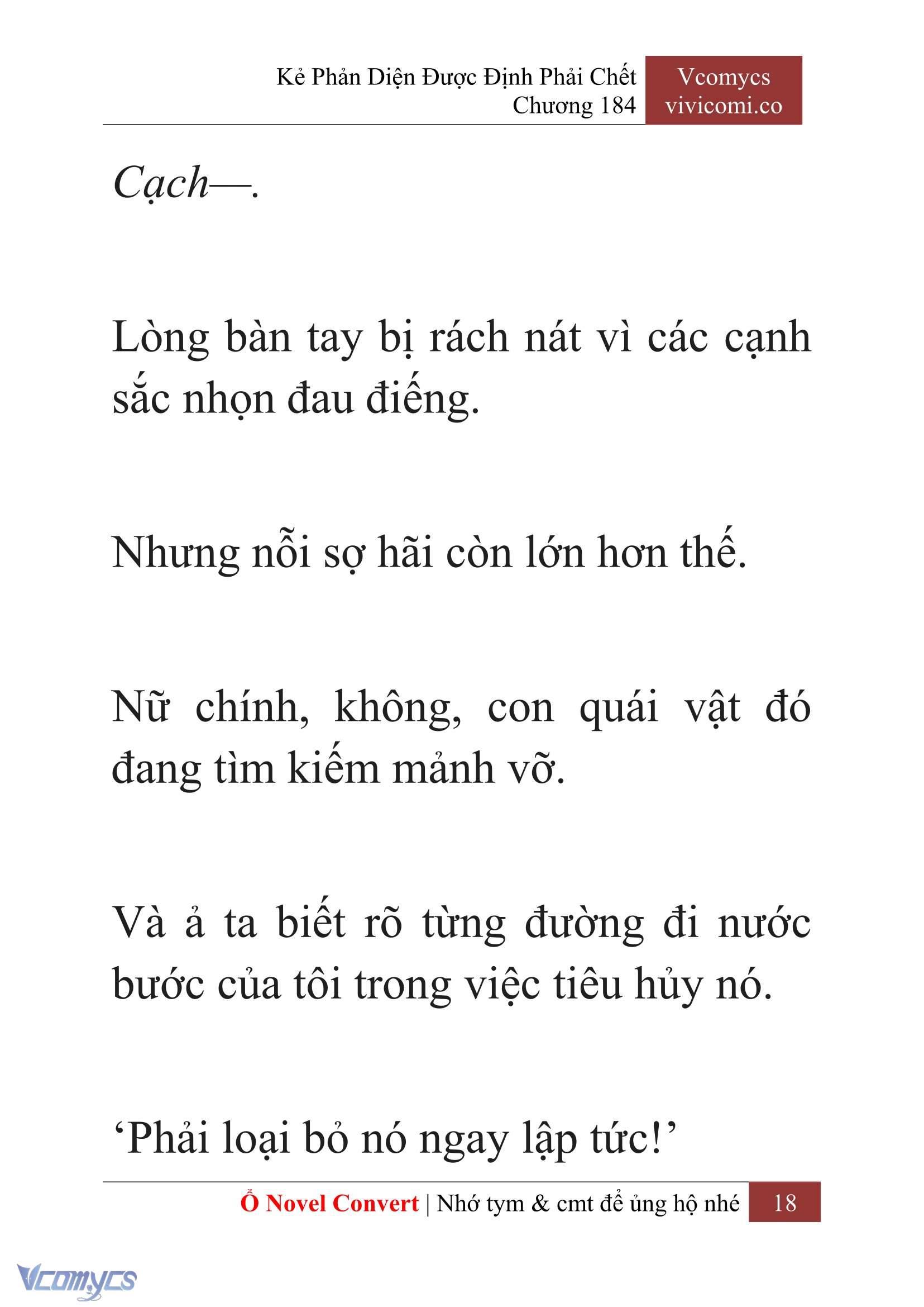 [Novel] Kẻ Phản Diện Được Định Phải Chết Chap 184 - Trang 2
