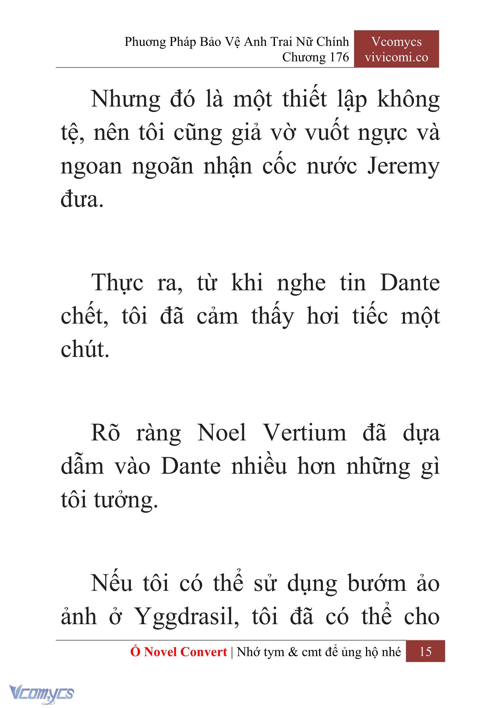 [Novel] Phương Pháp Bảo Vệ Anh Trai Nữ Chính Chap 176 - Trang 2