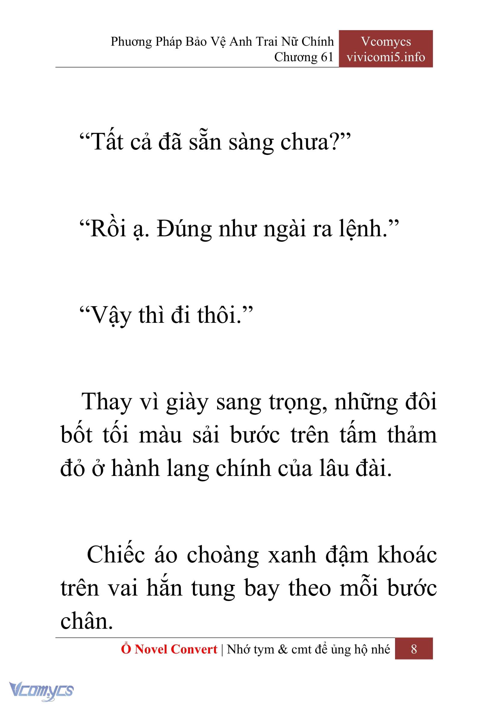 [Novel] Phương Pháp Bảo Vệ Anh Trai Nữ Chính Chap 61 - Trang 2