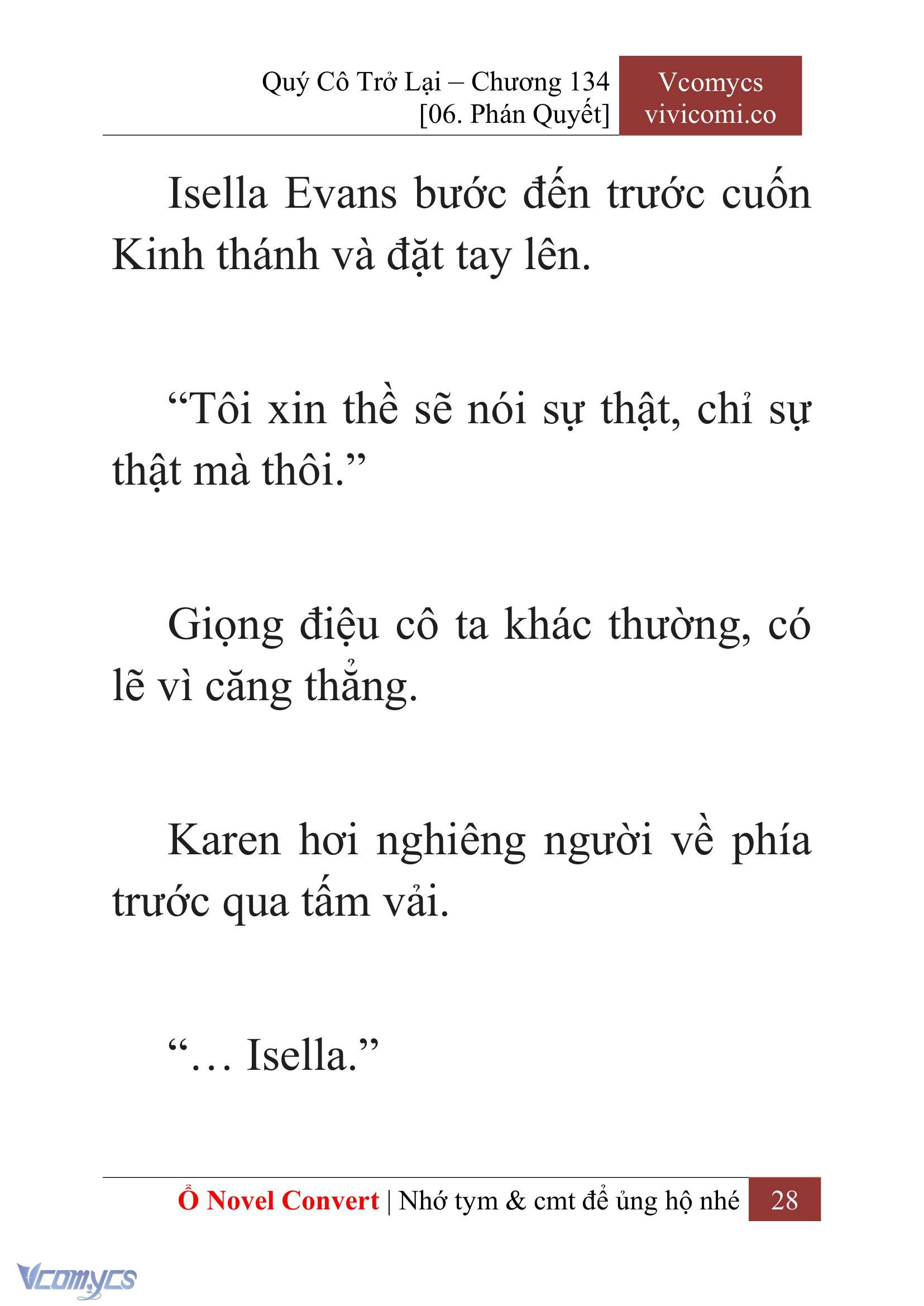 [Novel] Quý Cô Trở Lại Chap 134 - Trang 2