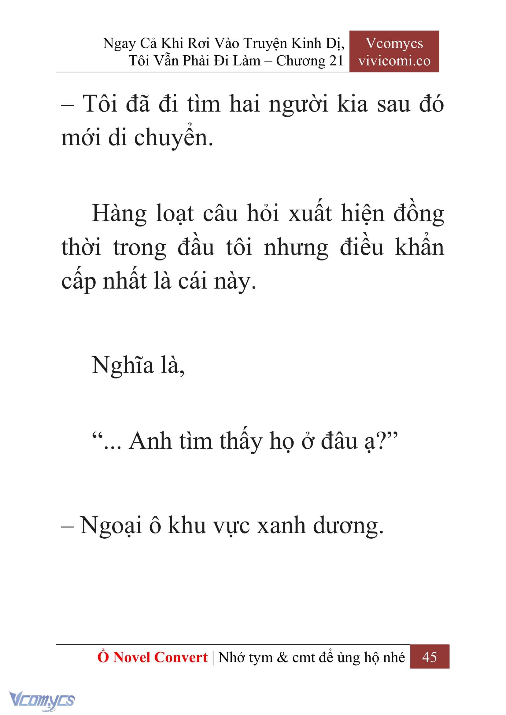 [Novel] Ngay Cả Khi Rơi Vào Truyện Kinh Dị, Tôi Vẫn Phải Đi Làm Chap 21 - Trang 2