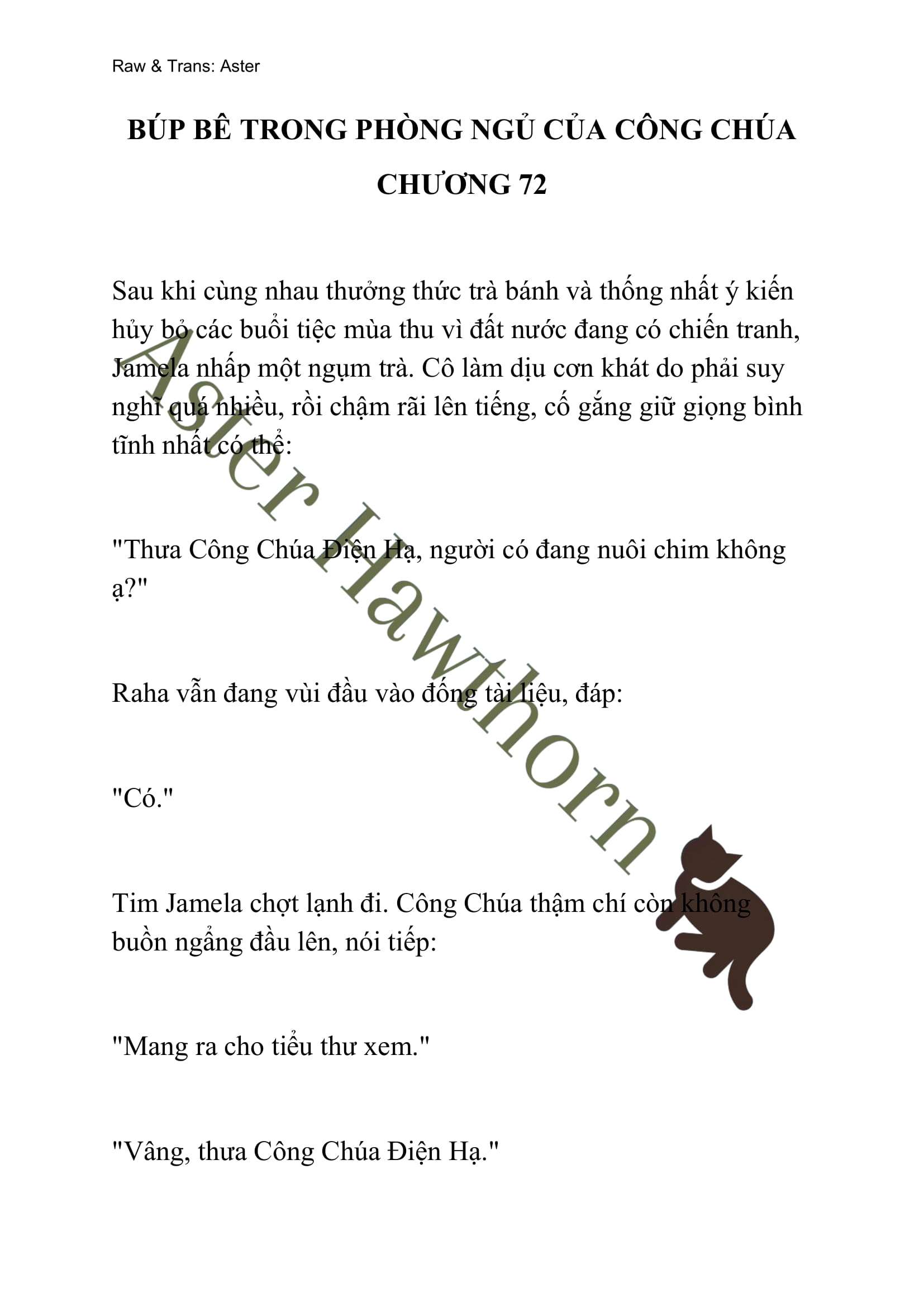 [NOVEL] Búp Bê Trong Phòng Ngủ Của Công Chúa Chap 72 - Next Chap 73