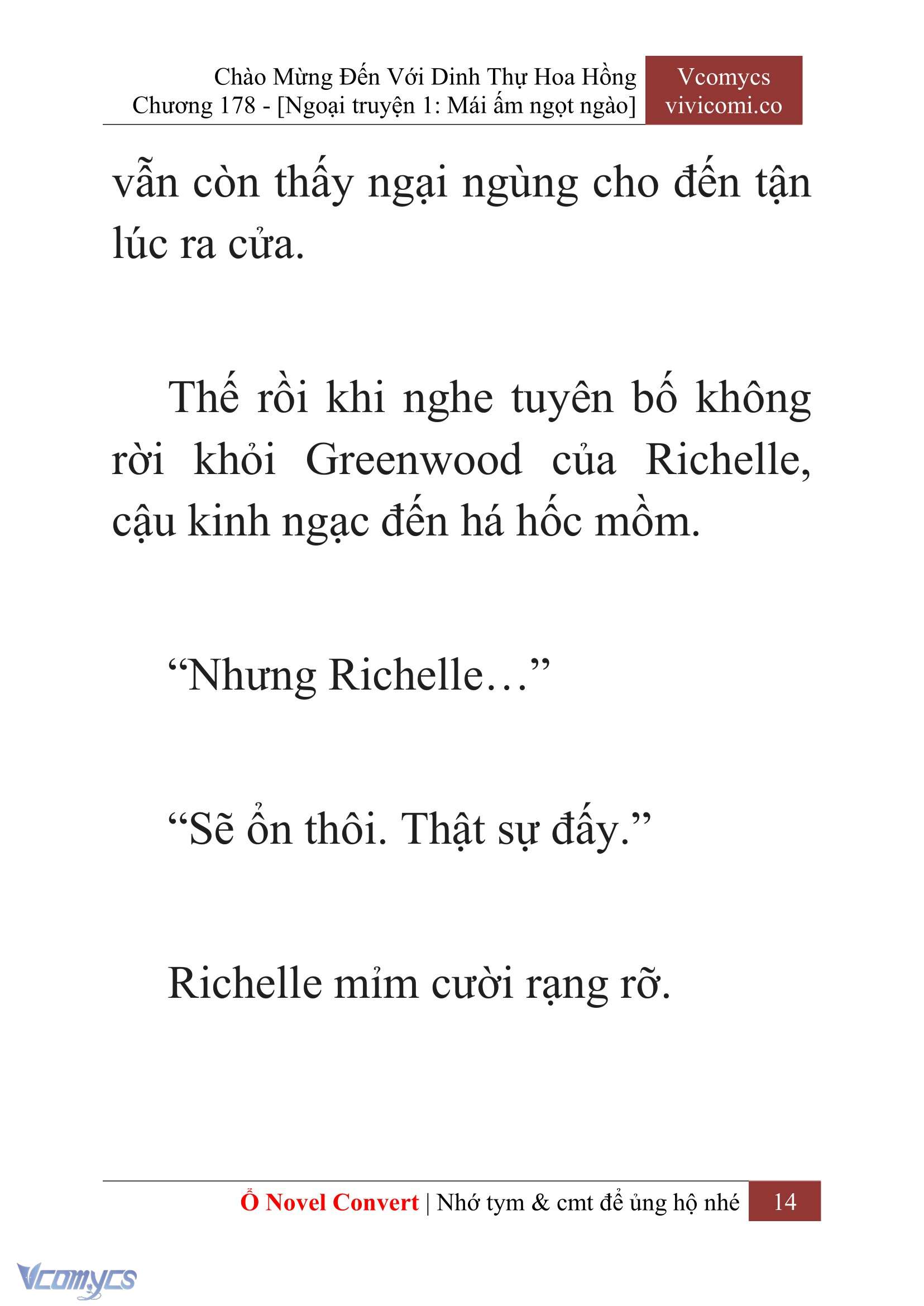 [Novel] Chào Mừng Đến Với Dinh Thự Hoa Hồng Chap 178 - Trang 2