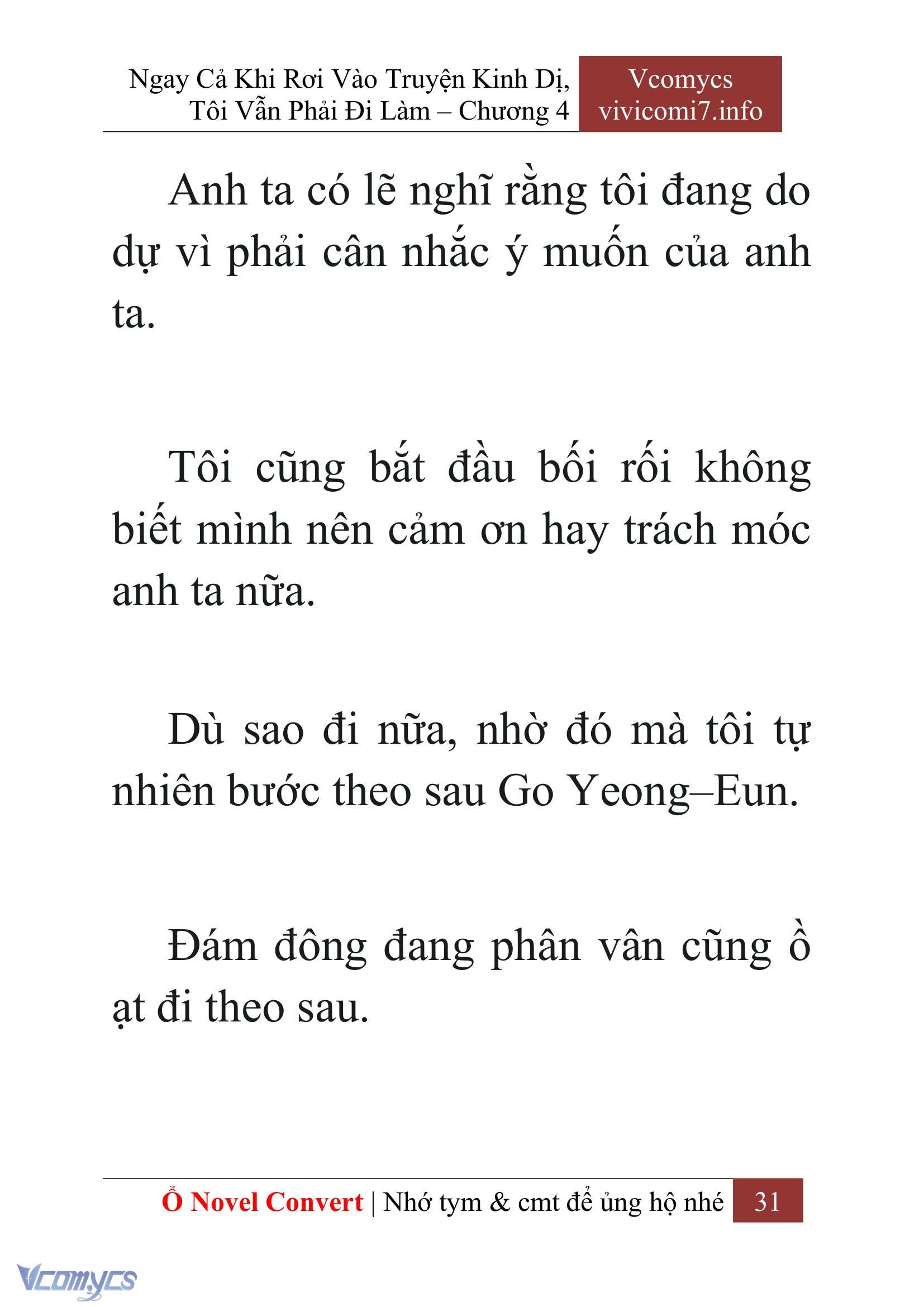 [Novel] Ngay Cả Khi Rơi Vào Truyện Kinh Dị, Tôi Vẫn Phải Đi Làm Chap 4 - Trang 2