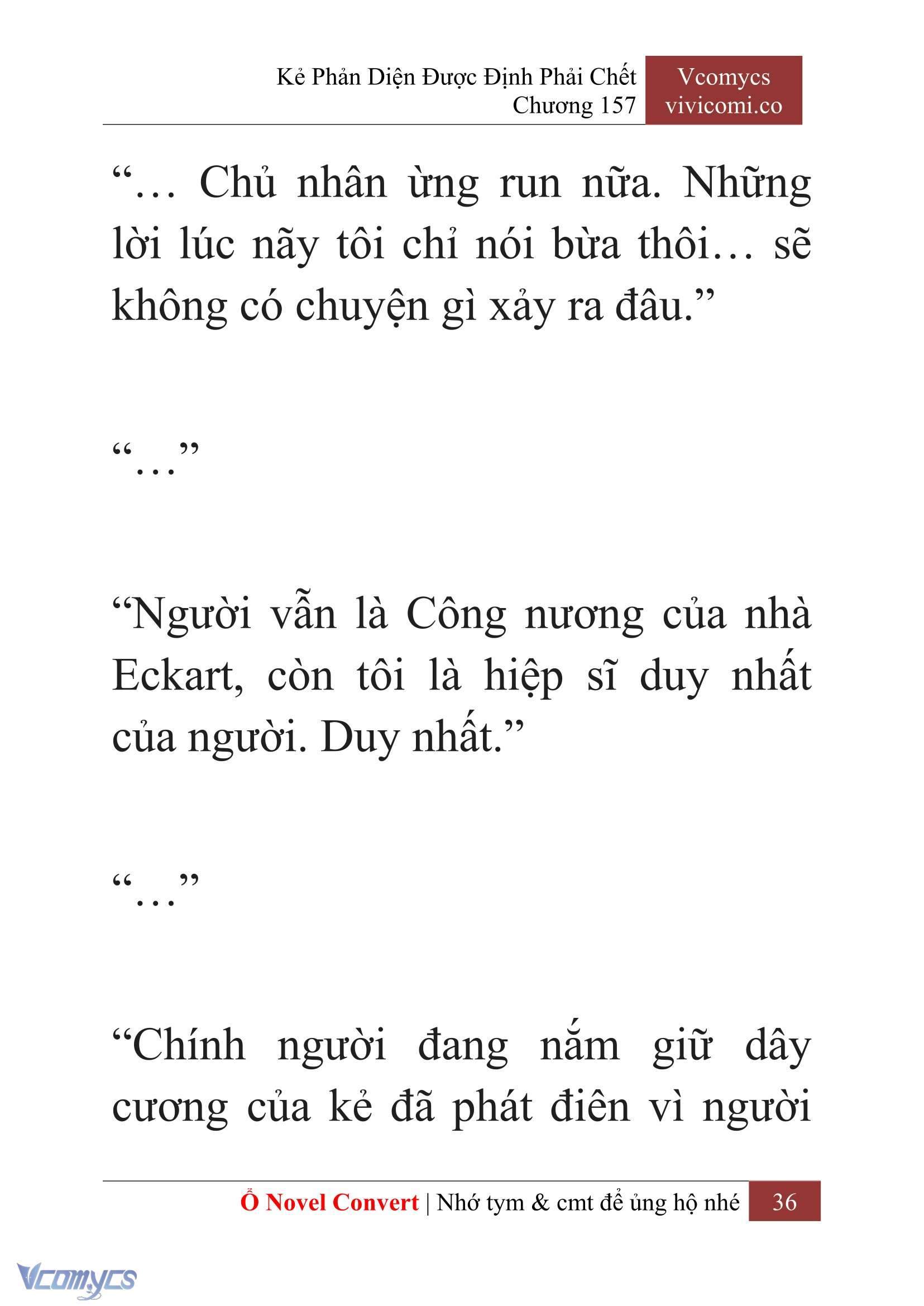 [Novel] Kẻ Phản Diện Được Định Phải Chết Chap 157 - Trang 2
