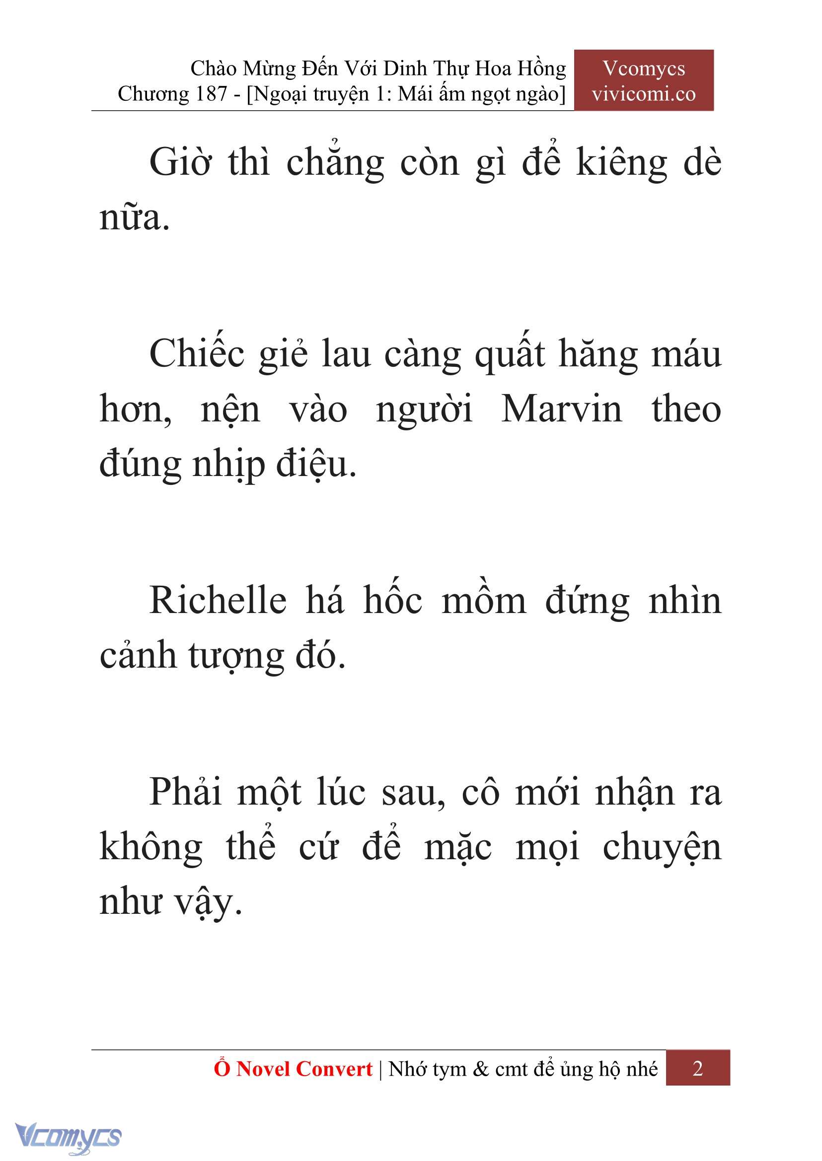 [Novel] Chào Mừng Đến Với Dinh Thự Hoa Hồng Chap 187 - Trang 2