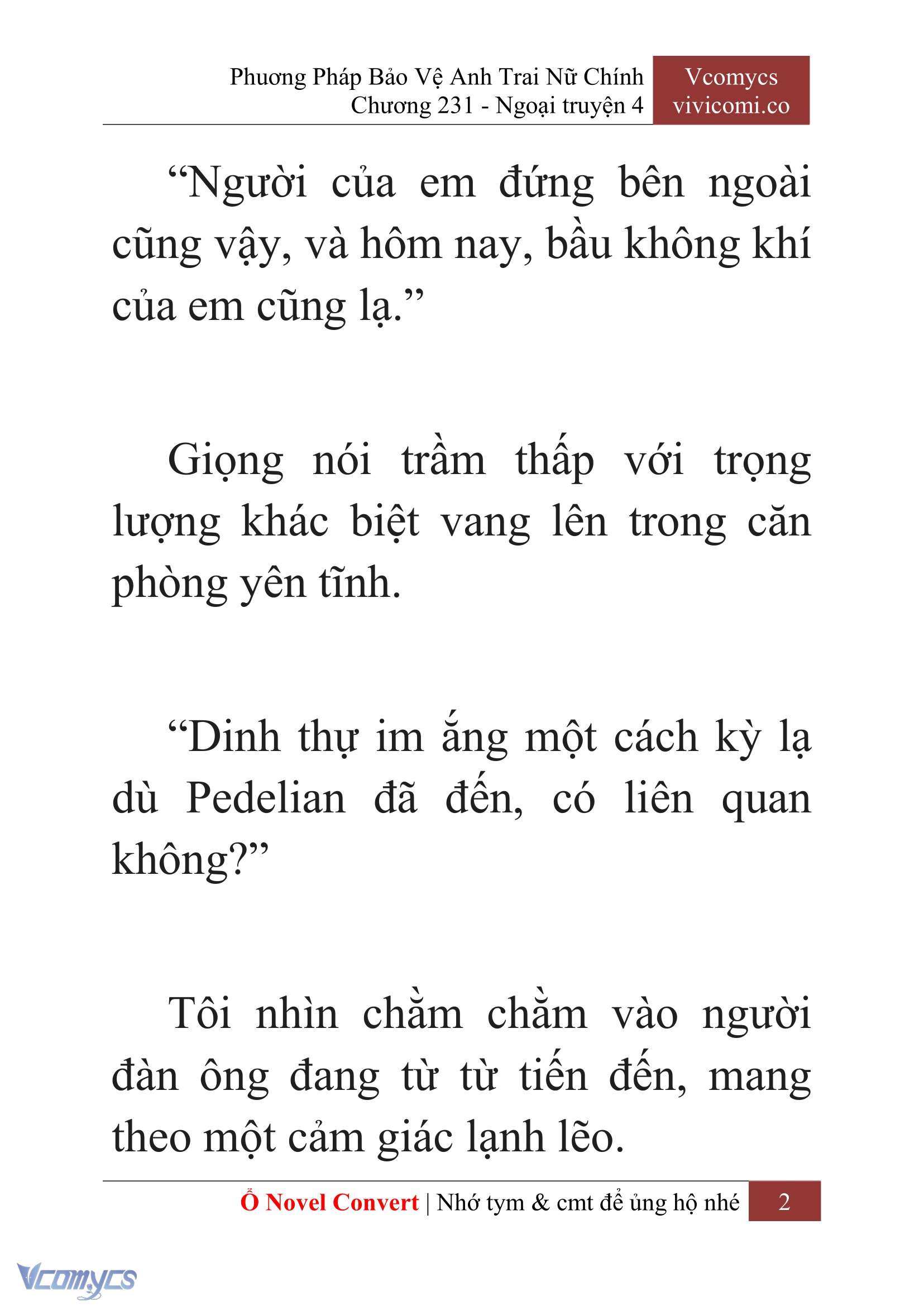 [Novel] Phương Pháp Bảo Vệ Anh Trai Nữ Chính Chap 231 - Trang 2