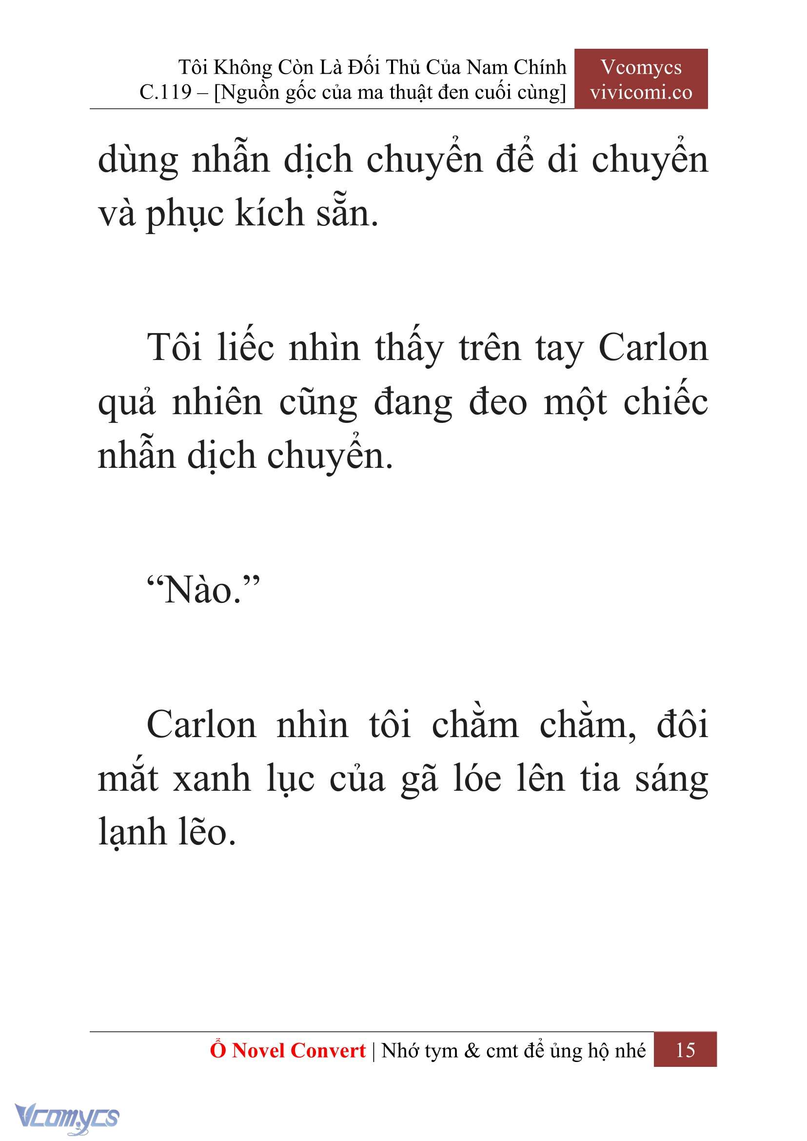 [Novel] Tôi Không Còn Là Đối Thủ Của Nam Chính Chap 119 - Trang 2