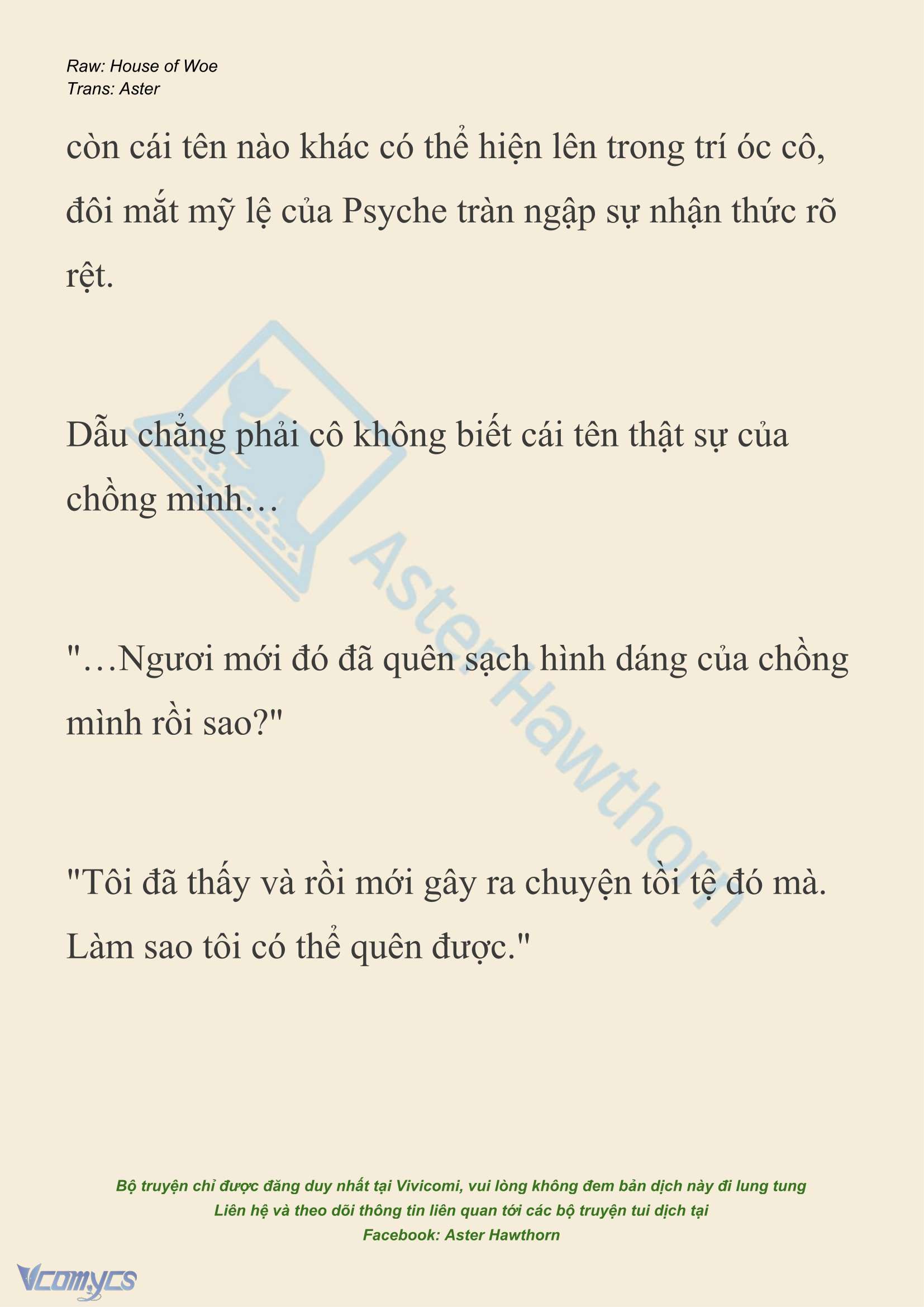 [NOVEL] Dành Cho Các Nữ Thần: Dành cho Psyche Chap 42 - Trang 2