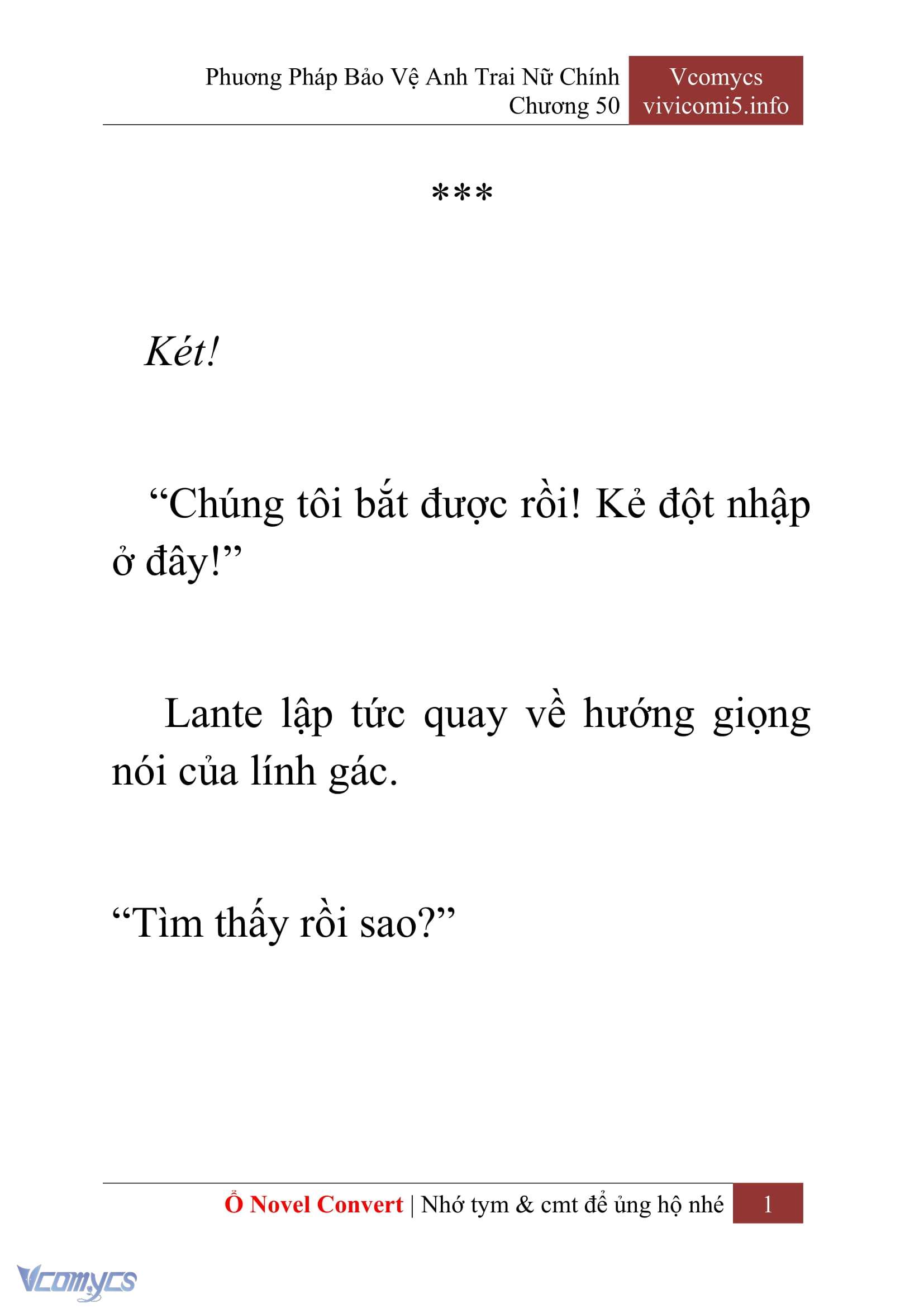 [Novel] Phương Pháp Bảo Vệ Anh Trai Nữ Chính Chap 50 - Trang 2