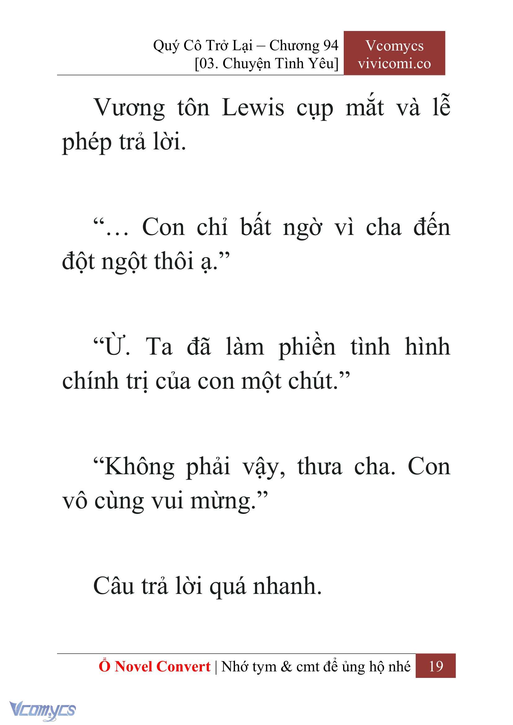 [Novel] Quý Cô Trở Lại Chap 94 - Trang 2