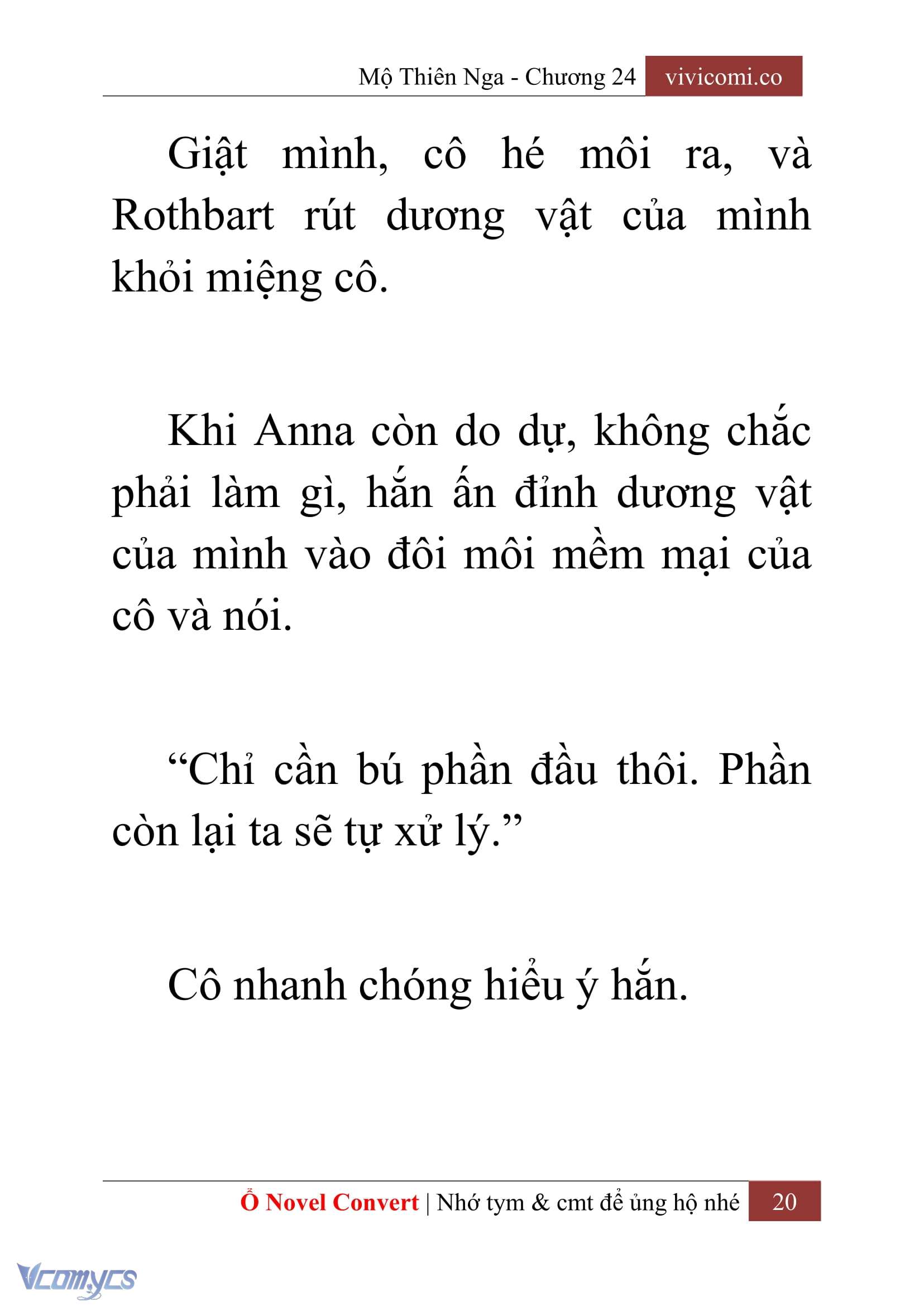 [Novel] Mộ Thiên Nga Chap 24 - Next Chap 25