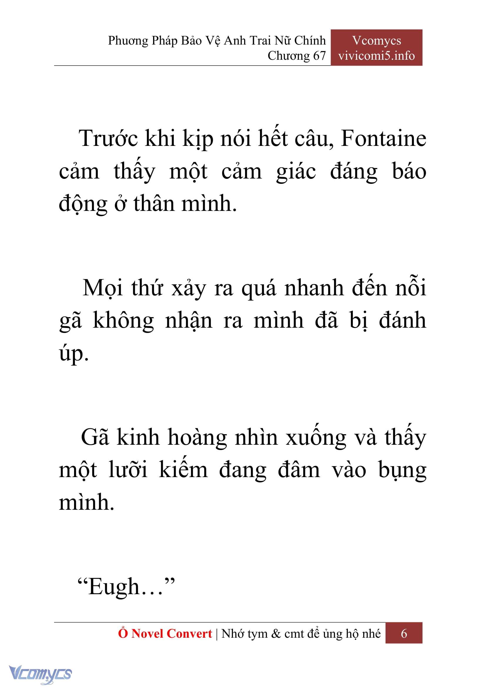 [Novel] Phương Pháp Bảo Vệ Anh Trai Nữ Chính Chap 67 - Trang 2